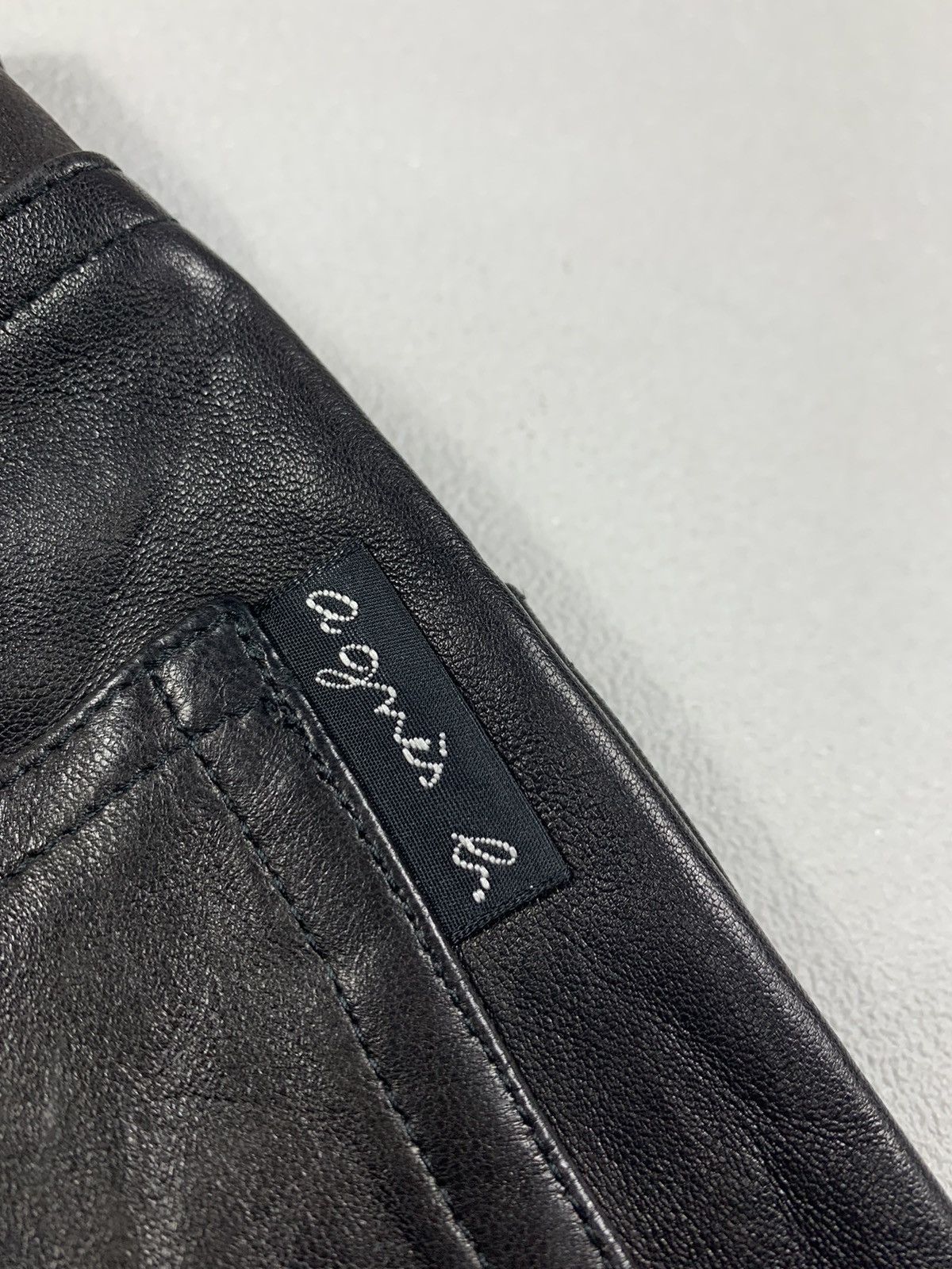 Designer × agnes b. Made In France AGNES B. Leather Pants Size 25" / US 0 / IT 36 - 3 Thumbnail