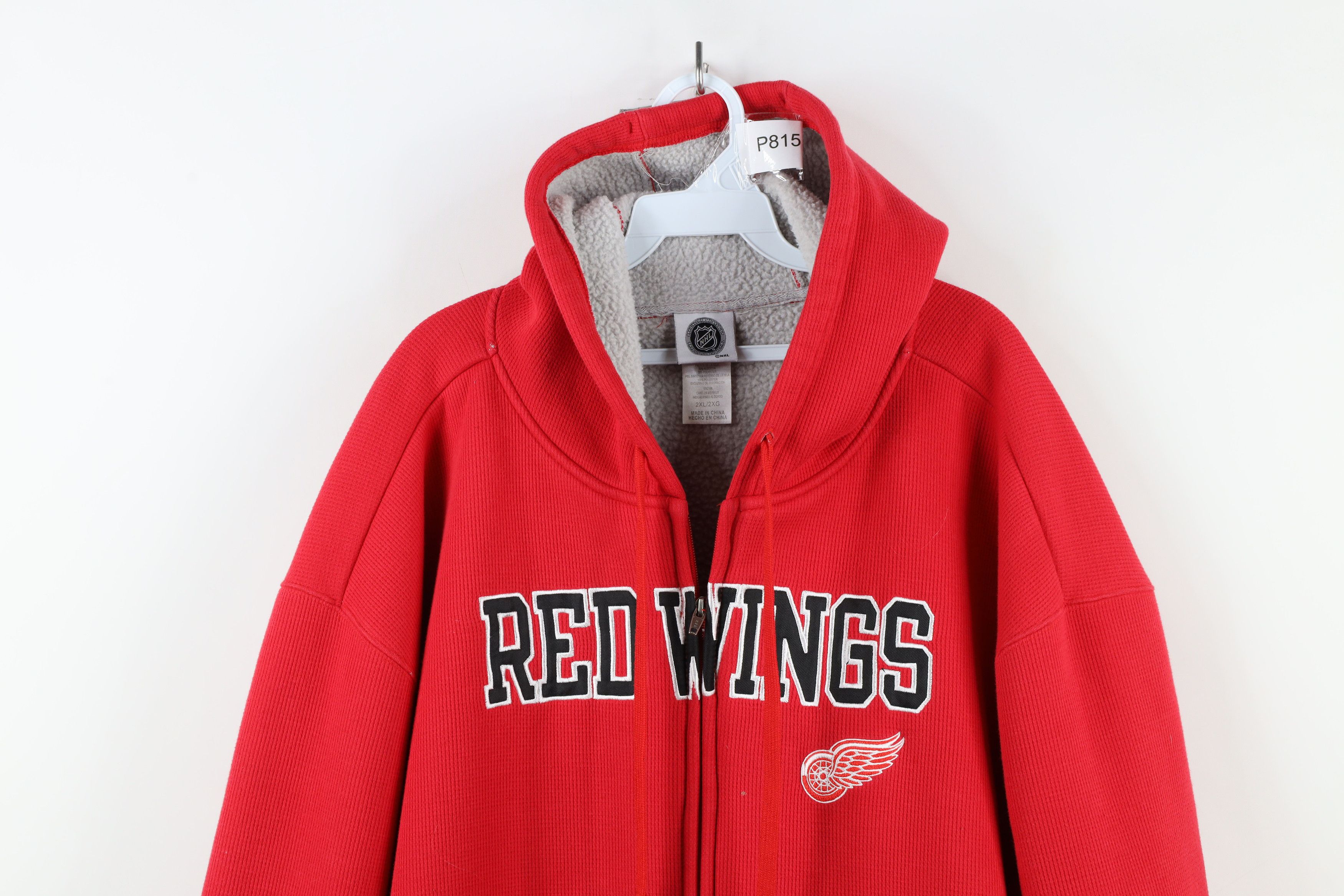 Vintage Vintage Y2K NHL Lined Heavyweight Detroit Red Wings Hoodie Size US XXL / EU 58 / 5 - 2 Thumbnail