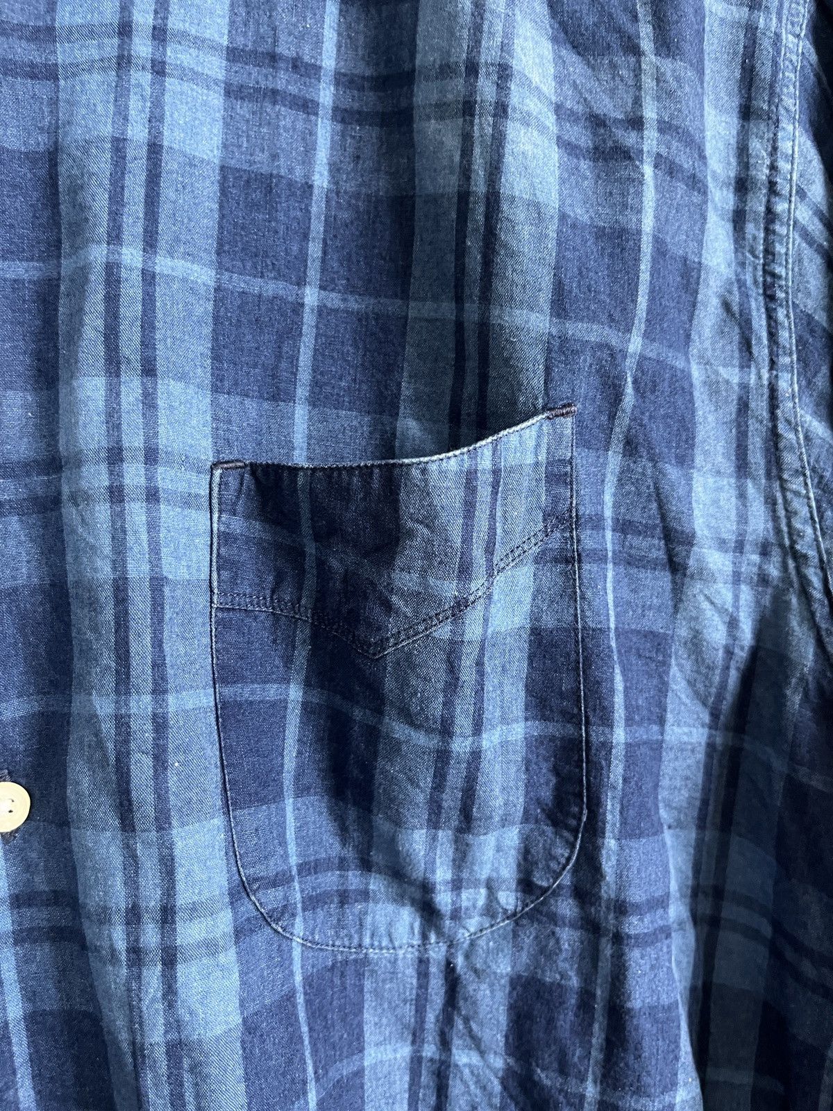 Officine Generale Officine Generale Blue Check Shirt Size US L / EU 52-54 / 3 - 7 Thumbnail