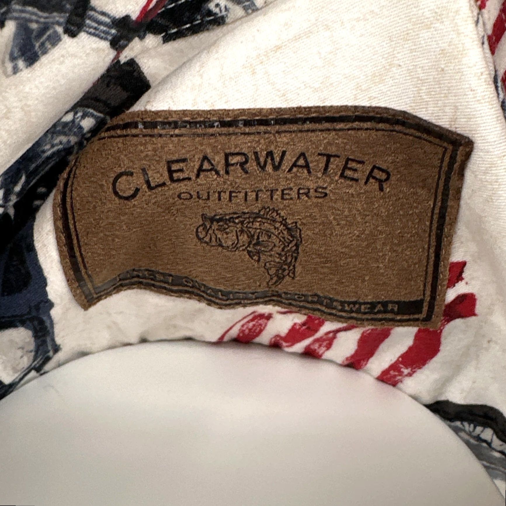Vintage Clearwater Outfitters Shirt Mens Large White USA Flag Motorcycle Print Patriotic Size US L / EU 52-54 / 3 - 4 Thumbnail