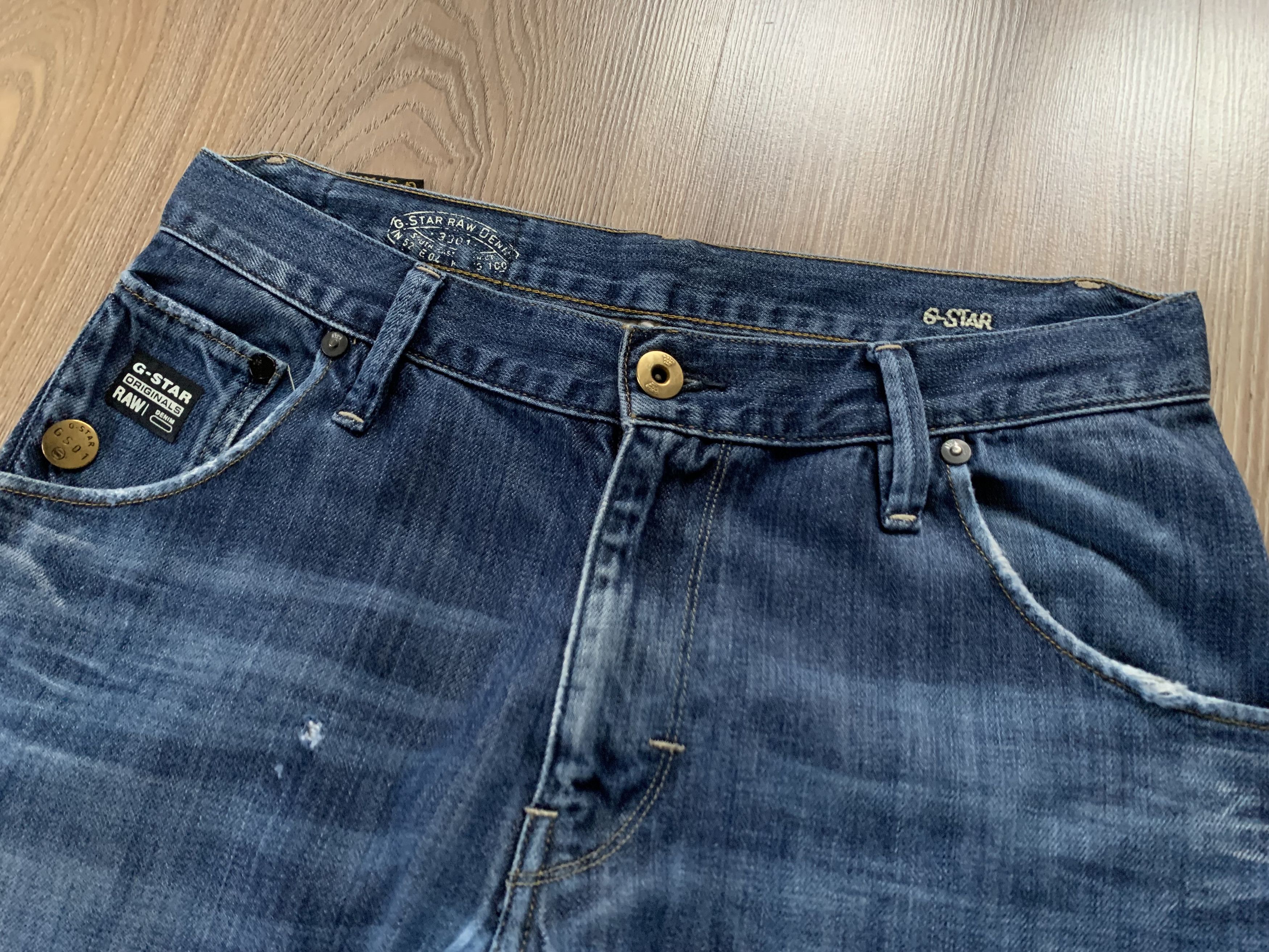 G-Star G-Star Raw Arc 3D Loose Tapered Light Blue Jeans Size US 29 - 5 Thumbnail