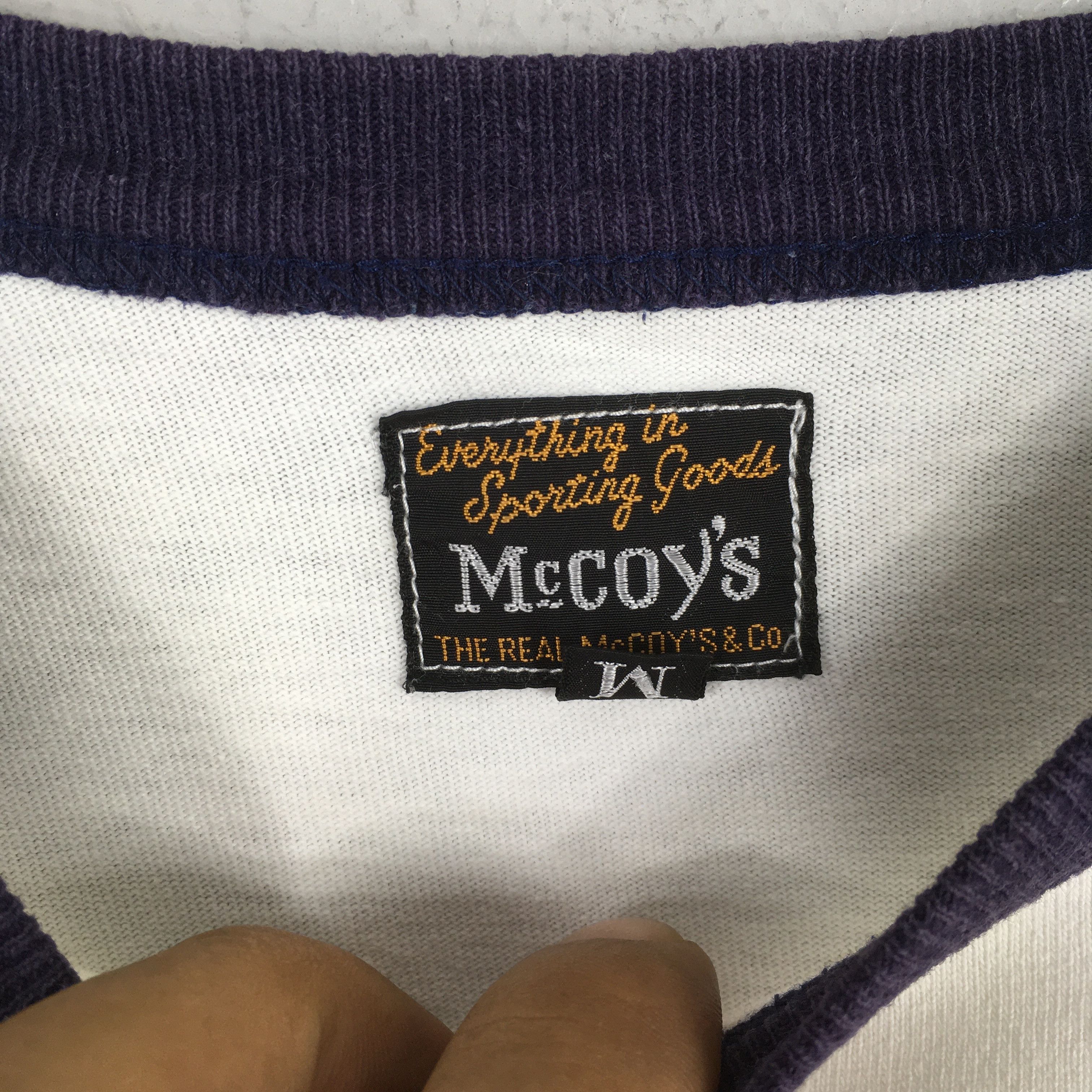 The Real McCoy's Vintage 90s Real Mccoy's Japan Sportswear Tshirt Medium Size US M / EU 48-50 / 2 - 5 Thumbnail