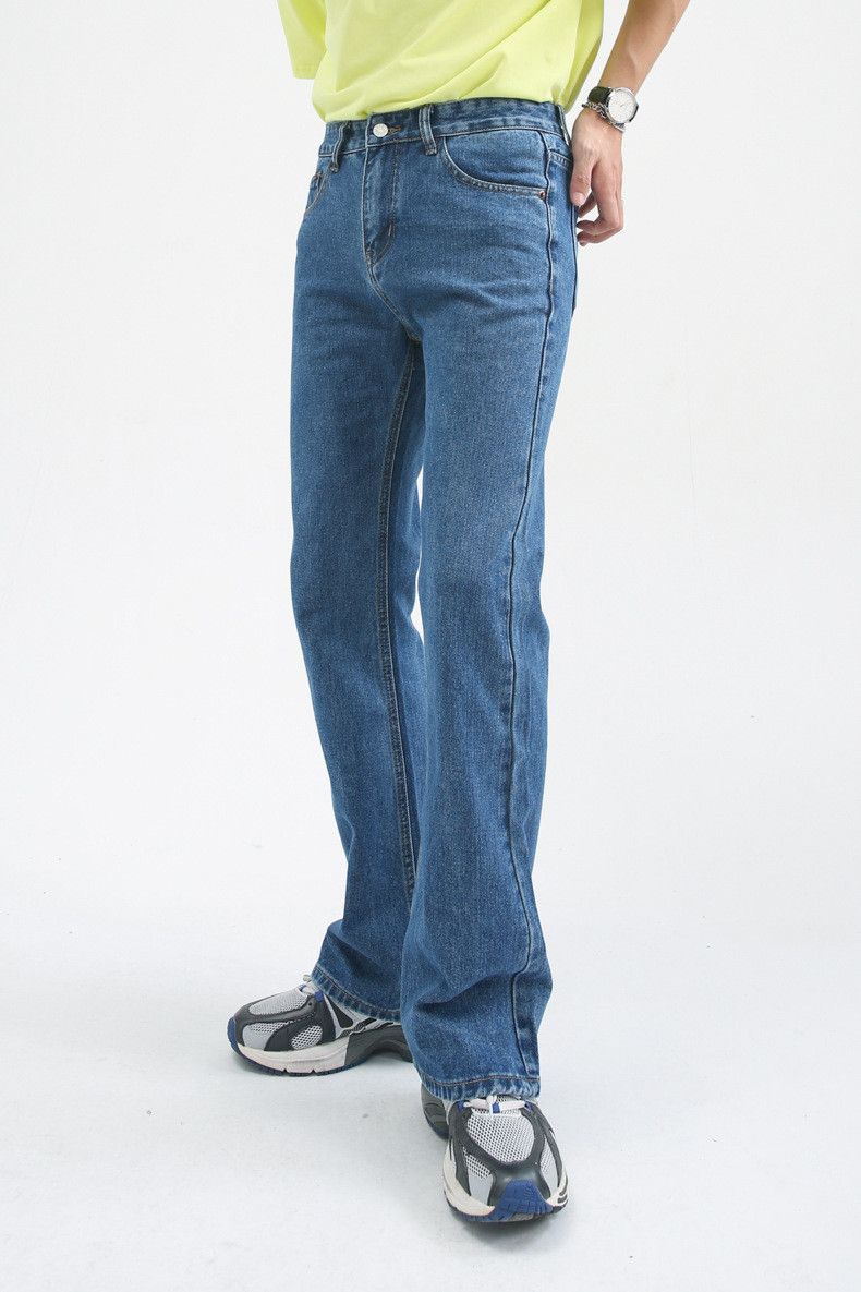 Japanese Brand × Jean Japanese dark blue all-match wide-leg washed flared jeans Size US 32 / EU 48 - 3 Thumbnail