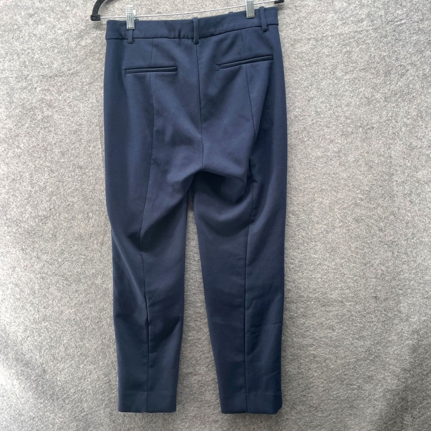 J.Crew J.Crew 365 High Rise Cameron Dress Pants Womens 6 Navy Blue Slim Leg Stretch Tapered Leg Flat Front Pockets Size 28" / US 6 / IT 42 - 2 Thumbnail