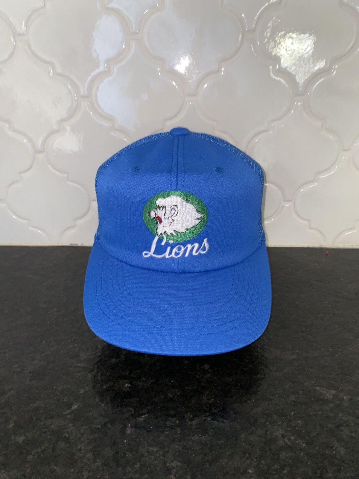 Vintage 80s Seibu lions japanese baseball trucker hat