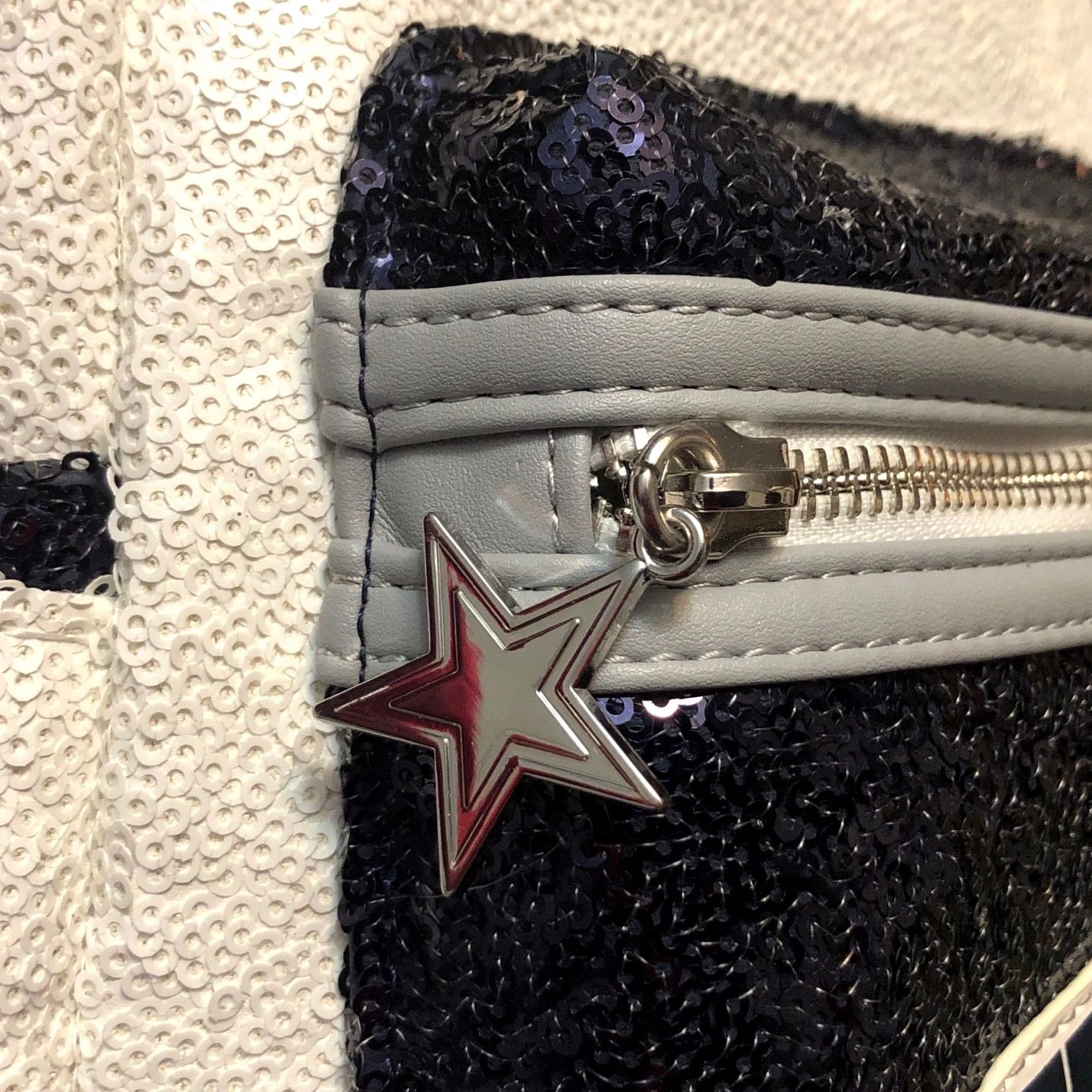 Vintage Loungefly NFL Dallas Cowboys Sequin Mini Backpack White Women Size ONE SIZE - 5 Thumbnail
