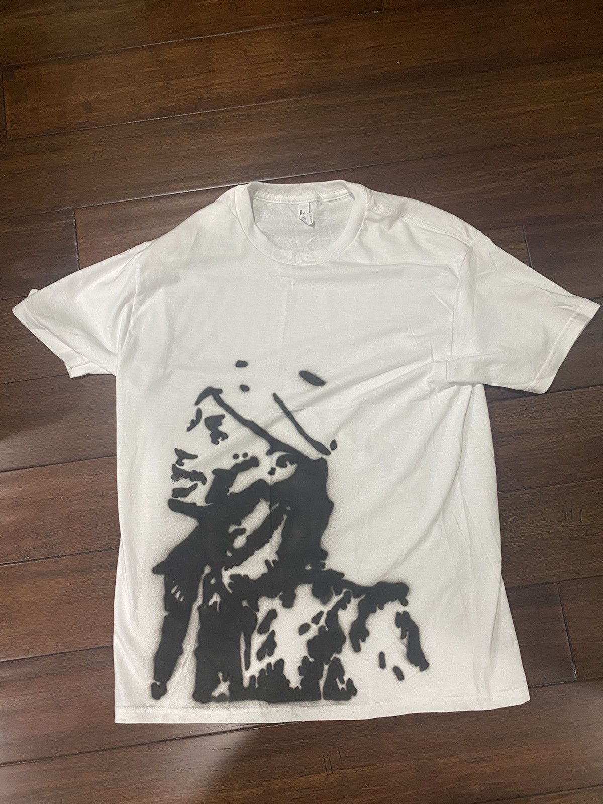 Playboi Carti Playboi Carti merch -White- Spray-paint styled | Grailed