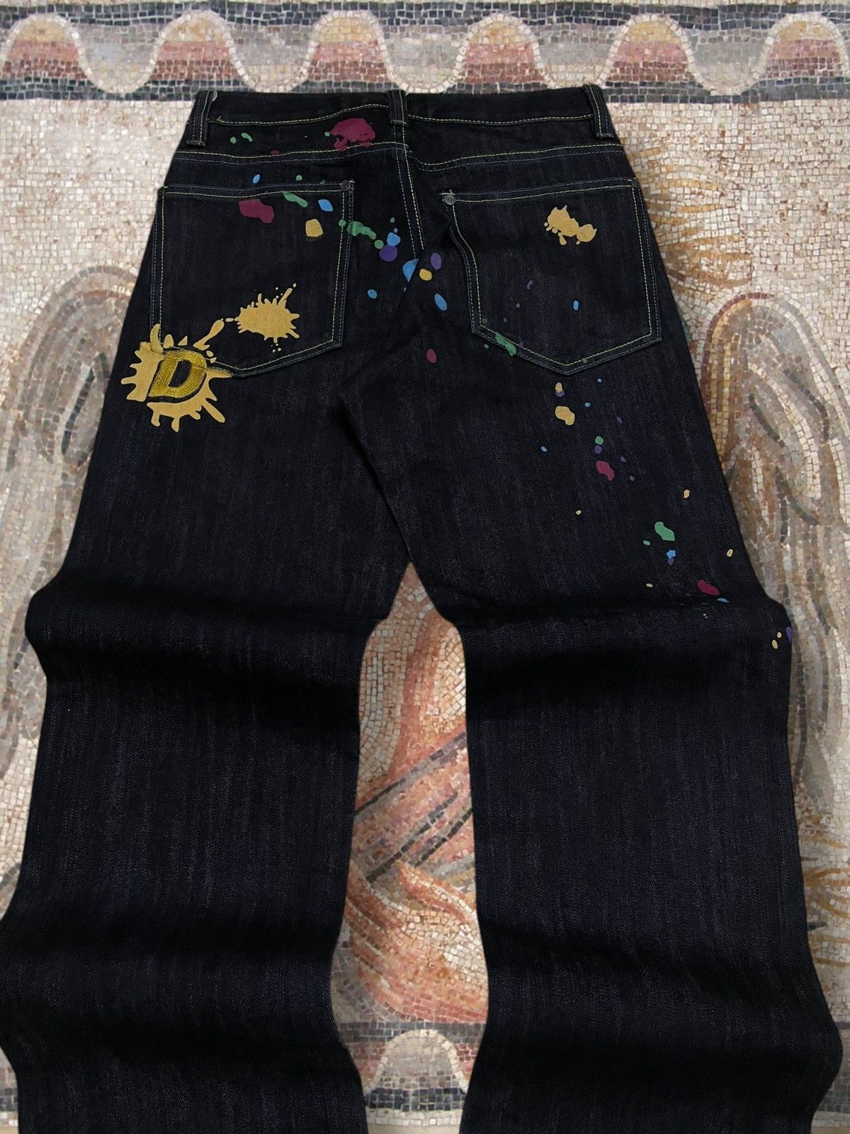 Beauty Beast Vintage Og Japan Designer Streetweae Double D Splash Denim Size US 28 / EU 44 - 13 Thumbnail
