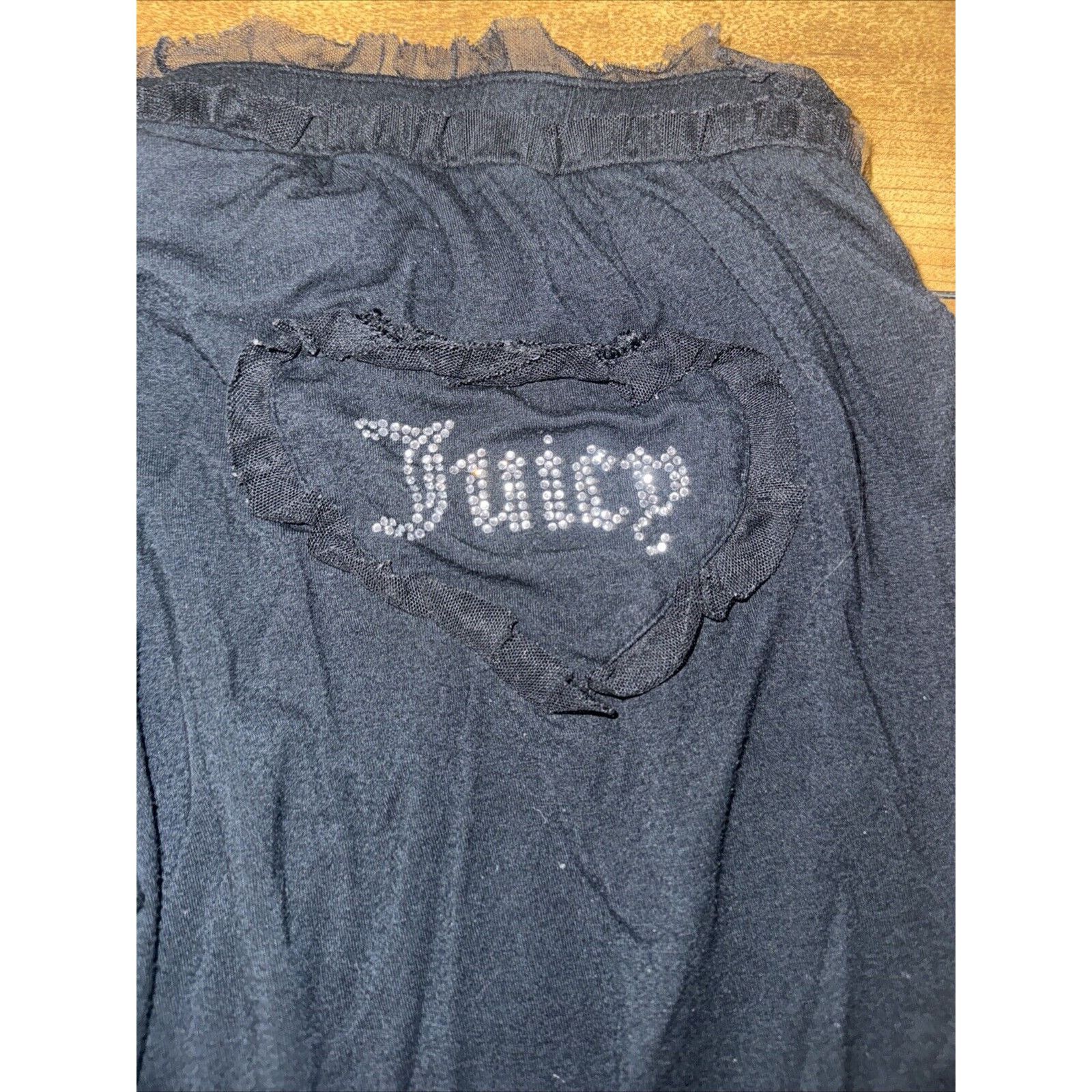 Japanese Brand × Juicy Couture × Vintage Juicy Couture Pajama Bottoms Black Size Small 26x29 Size 4XL / US 24-26 - 5 Thumbnail