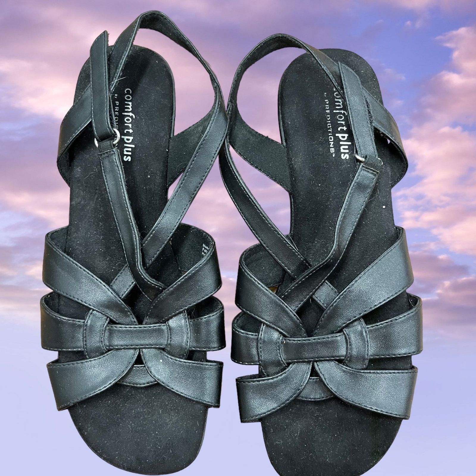 Other Size 38 Comfort Plus By Predictions 1” Heel strappy Sandal Size US 8 / IT 38 - 2 Thumbnail