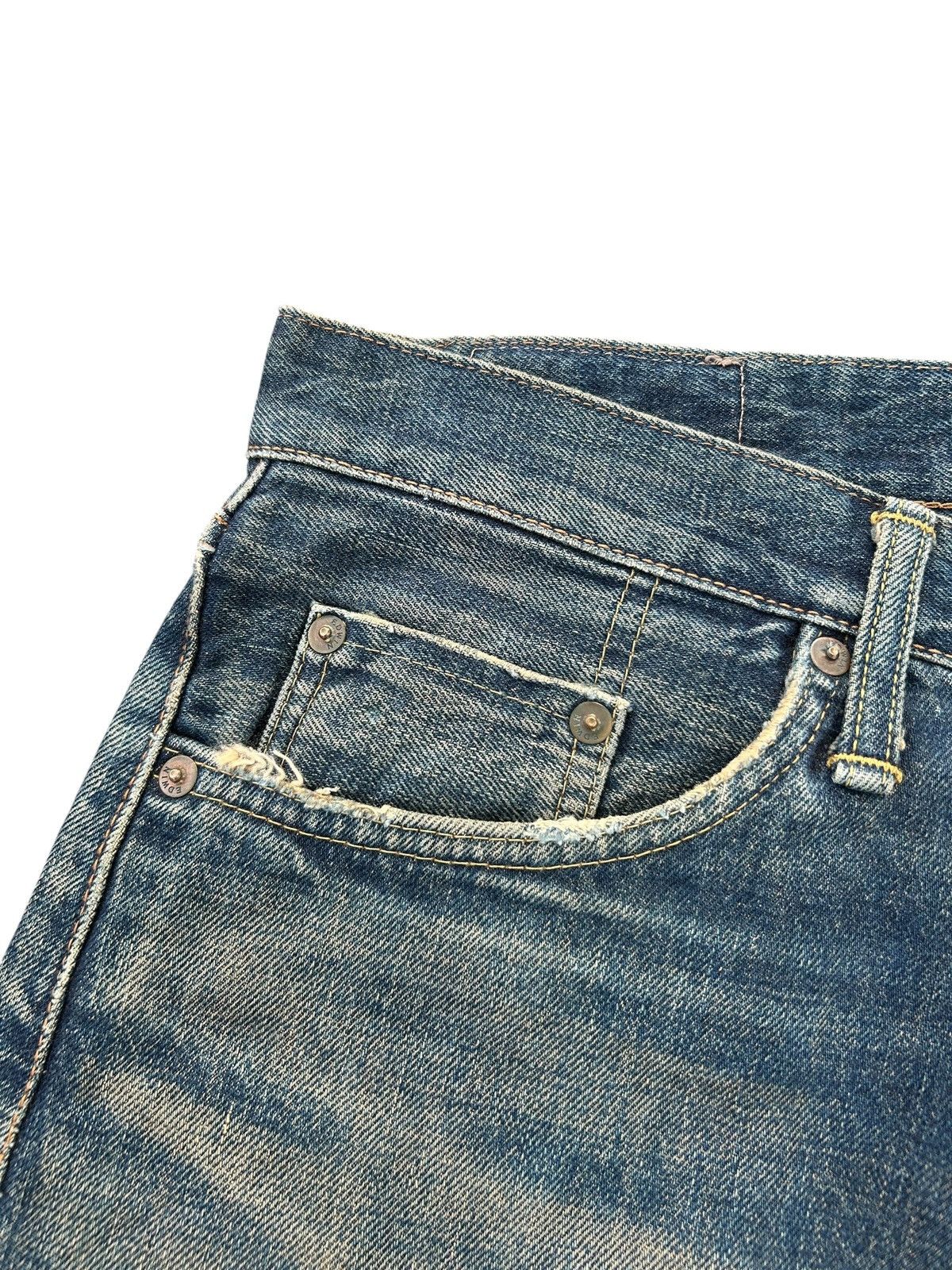 Kapital Vintage Edwin 505xx Selvedge Rusty Mudwash Distressed Denim Size US 34 / EU 50 - 6 Thumbnail