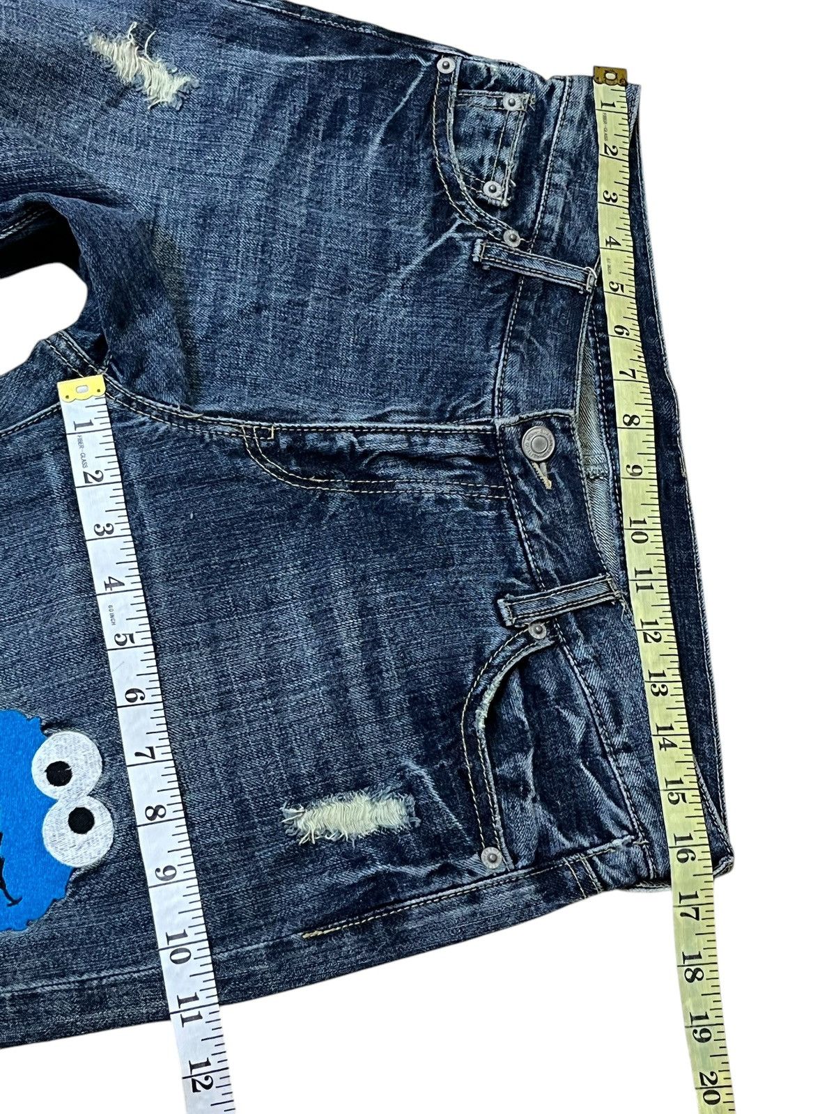 Cartoon Network VINTAGE Y2K SESAME STREET EMBROIDERY LOGO 2007 JEANS Size US 32 / EU 48 - 12 Thumbnail