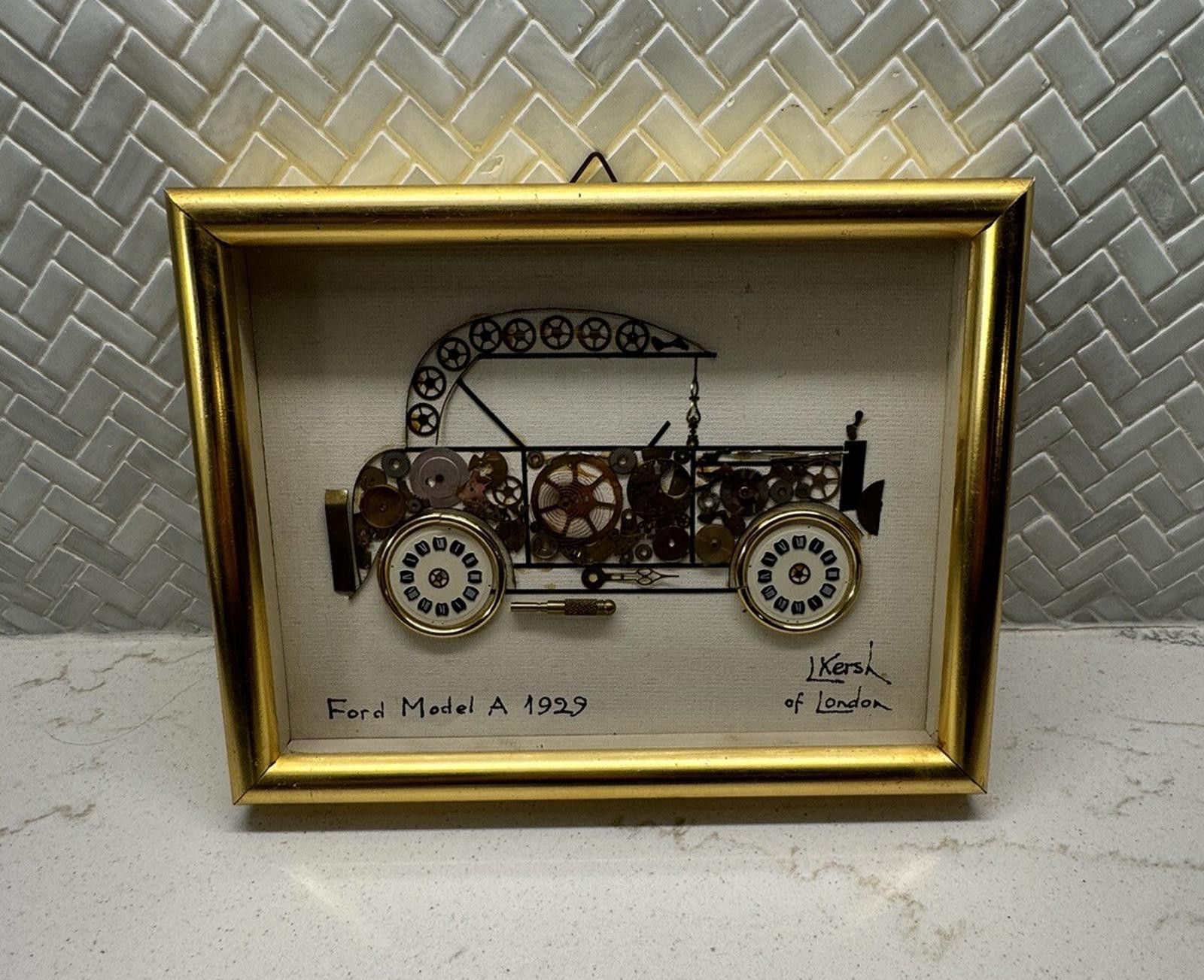 Designer Ford Model A 1929 L'kersh Horological Collage England 1975 Size ONE SIZE - 1 Thumbnail