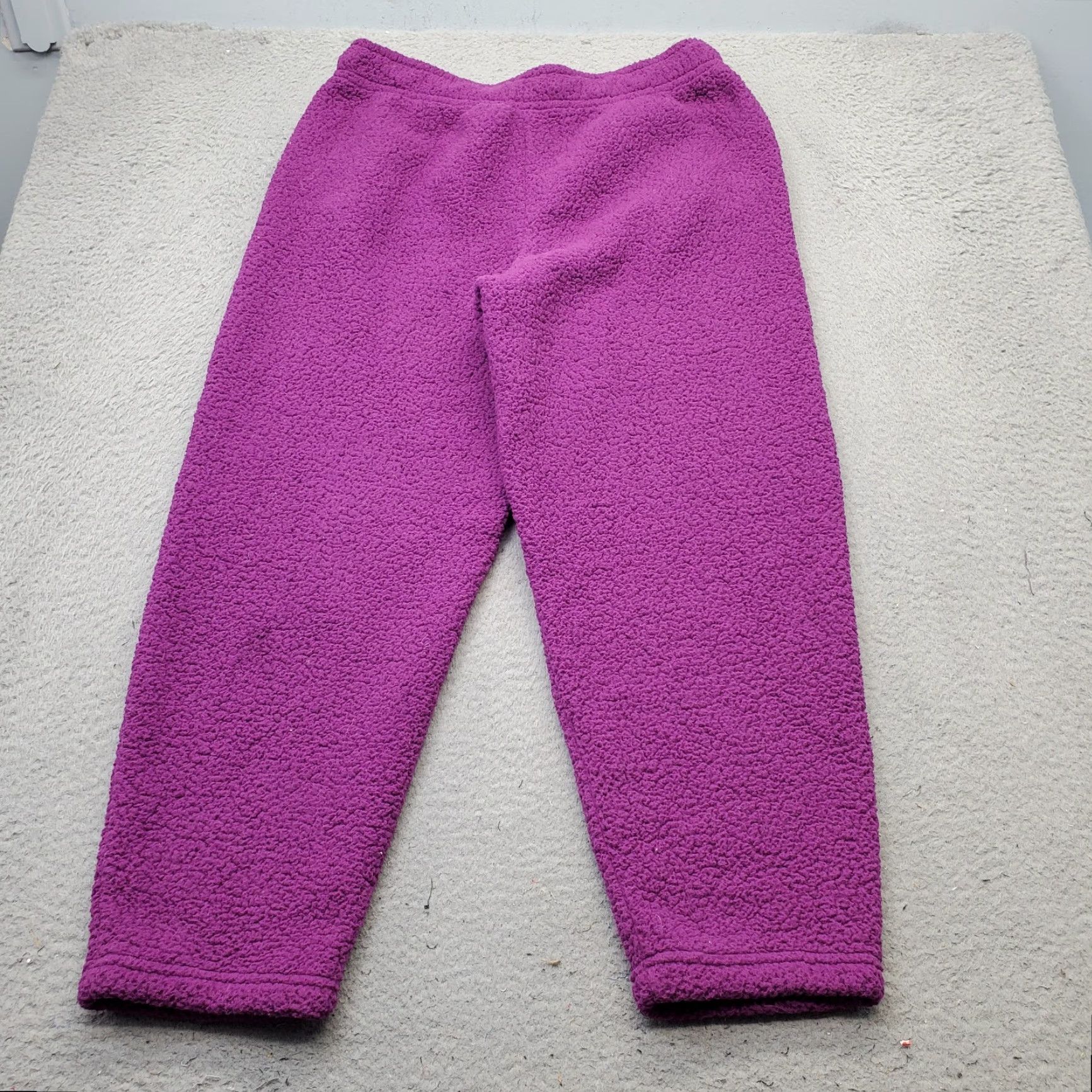 Nike Nike Sweatpants Womens L Purple Sherpa Fleece Therma-FIT Gym-Running Drawstring Size 36" / US 14 / IT 50 - 2 Thumbnail