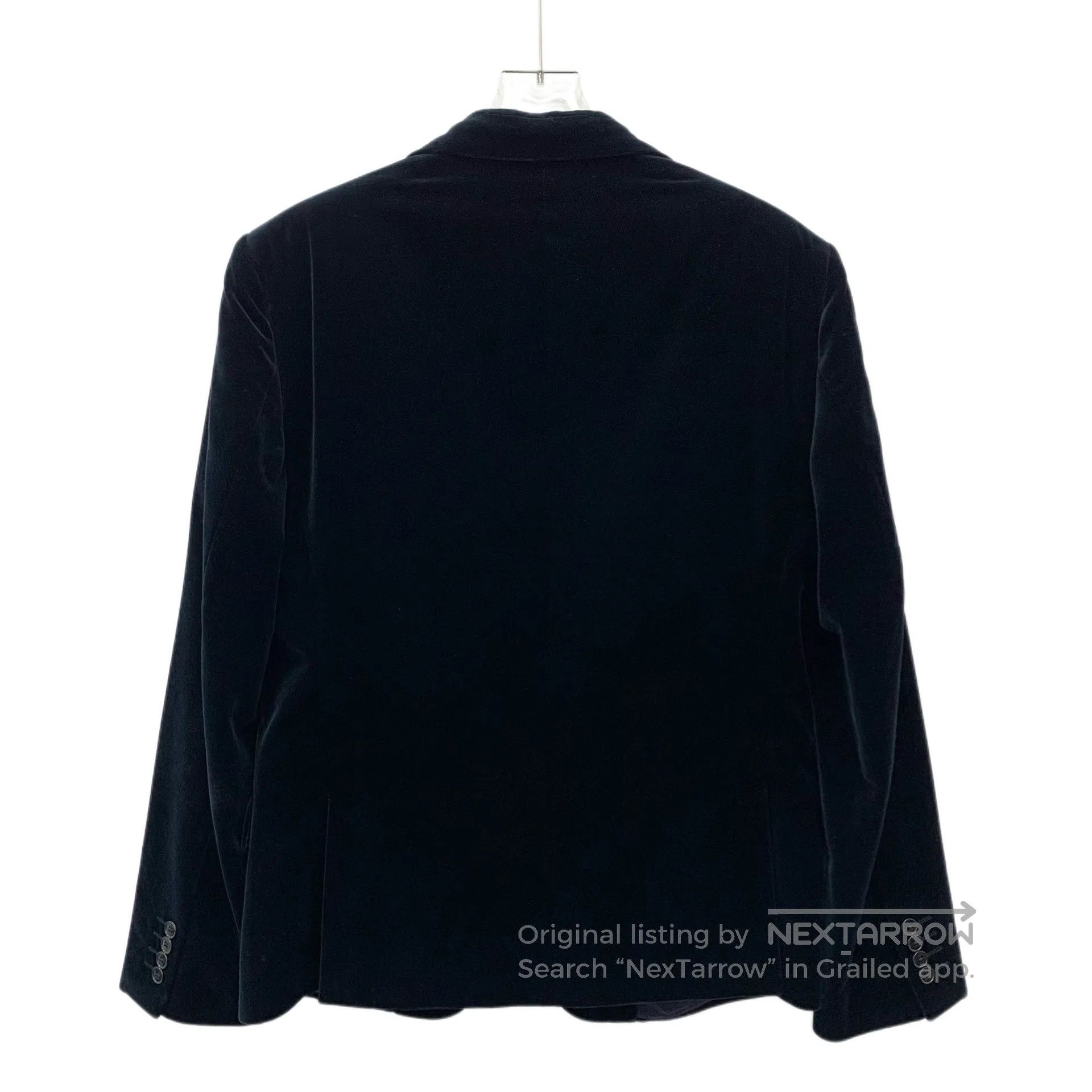Dolce & Gabbana Dolce Gabbana Black Velvet Cotton Notched Lapel Single-Bre Size US L / EU 52-54 / 3 - 2 Thumbnail