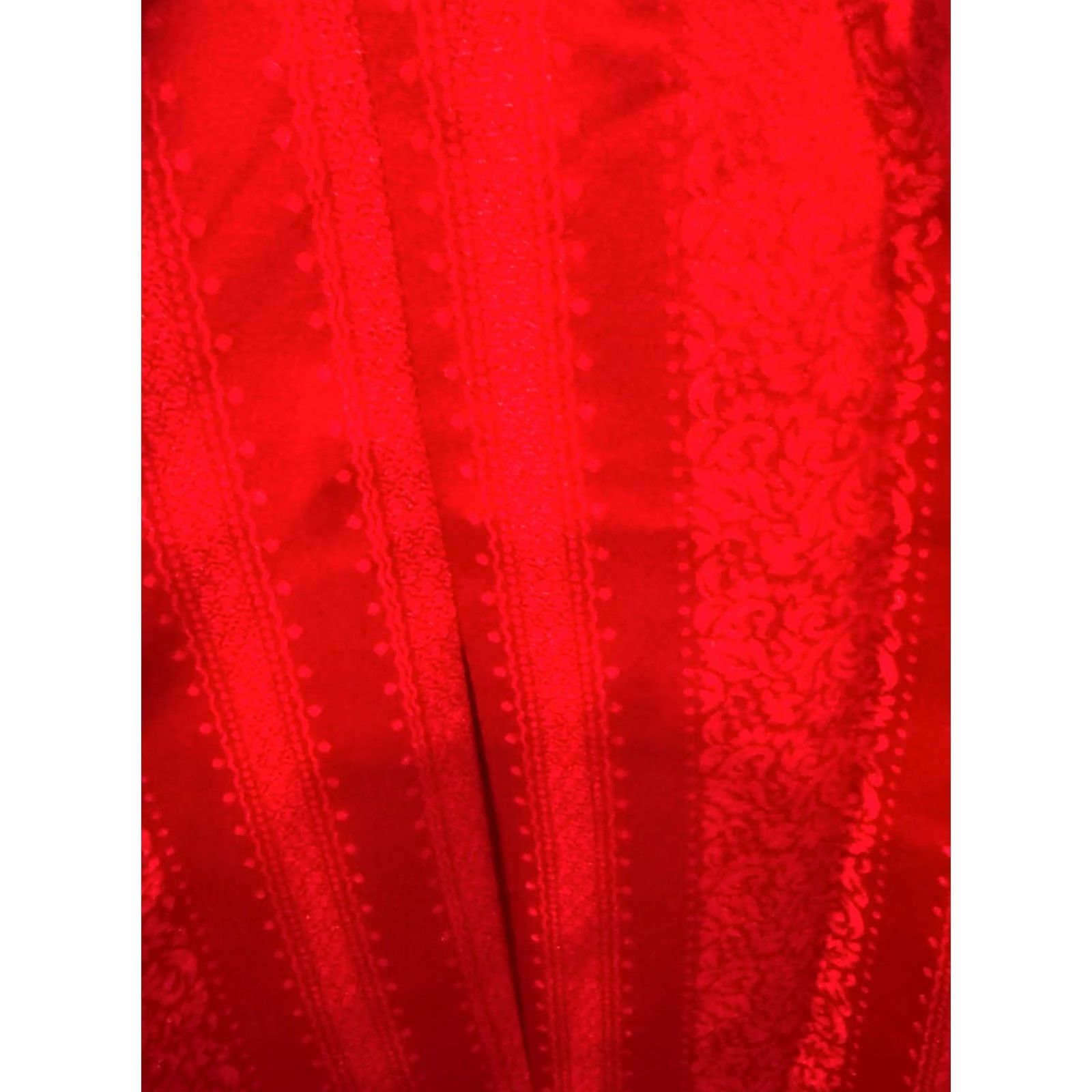 Vintage Montique Mens LONG SLEEVE SHIRT Red Satin Medium M 15.5 x 34/35 Poly Size US M / EU 48-50 / 2 - 6 Thumbnail