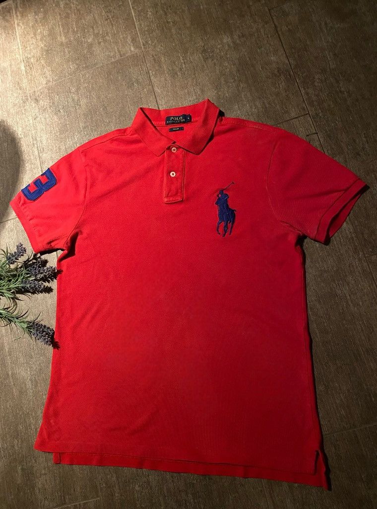 Polo Ralph Lauren Red Polo Ralph Lauren Poloshirt Chief Keef | Size L | 10/-10 Size US L / EU 52-54 / 3 - 2 Thumbnail