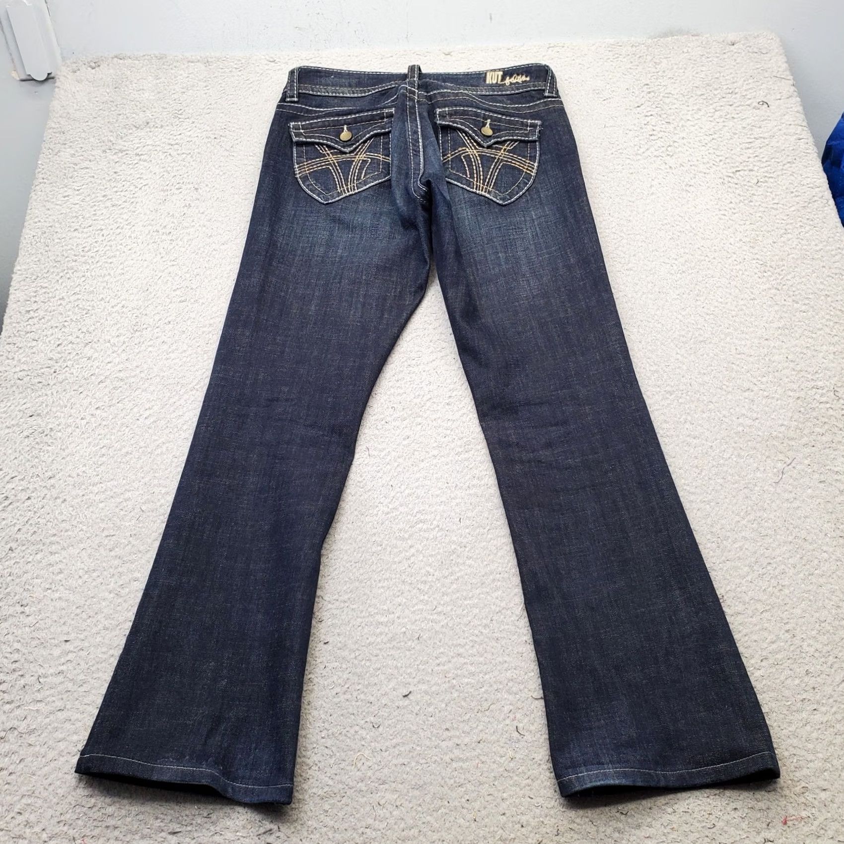 Vintage KUT from the Kloth Bootcut Jeans Womens 4 Blue Denim Natalie High Rise EUC Womens Size 4 Size 27" / US 4 / IT 40 - 2 Thumbnail