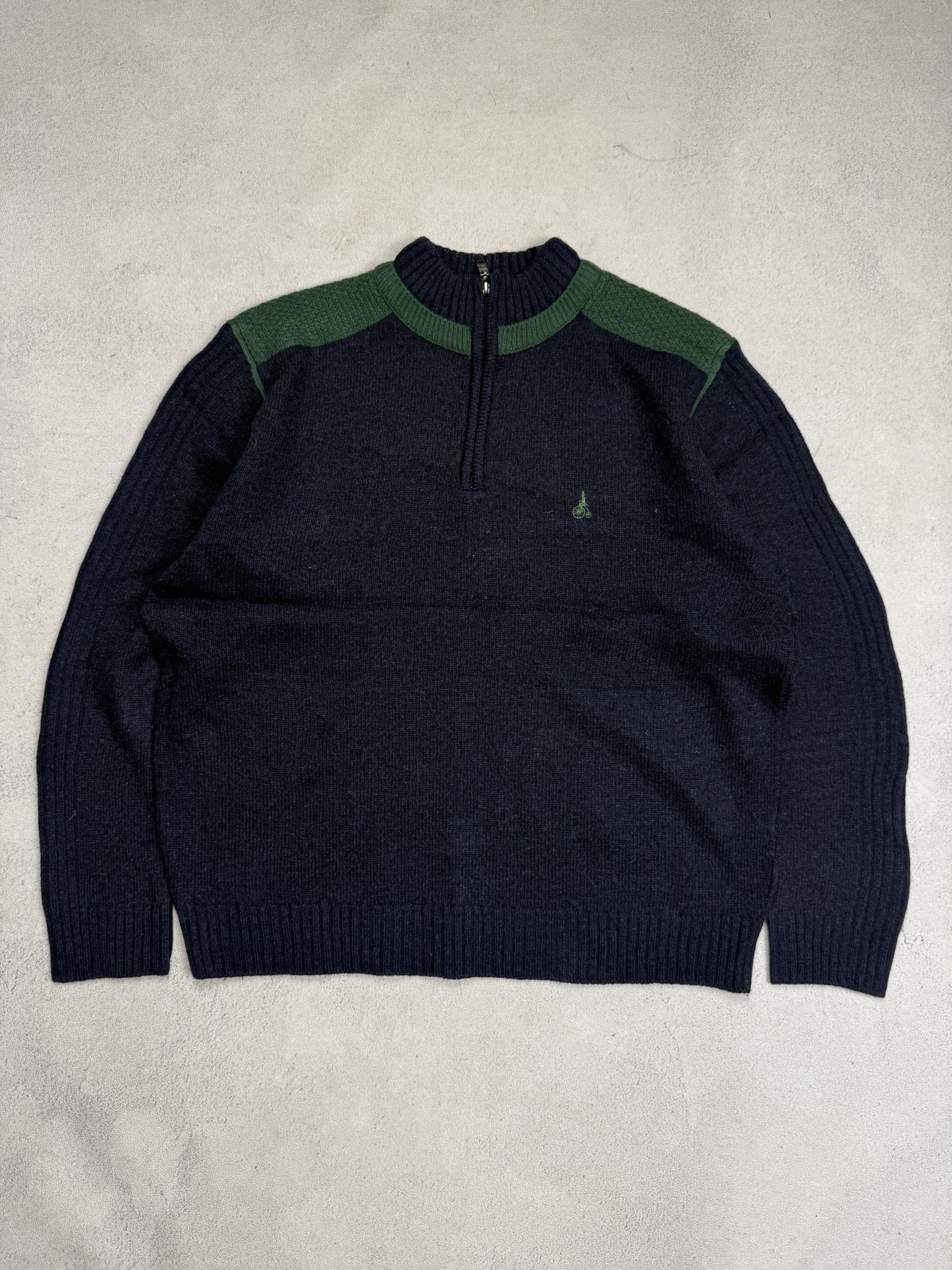 Vintage Vintage Bean Pole Knit Half Zip Sweater Size US M / EU 48-50 / 2 - 1 Thumbnail