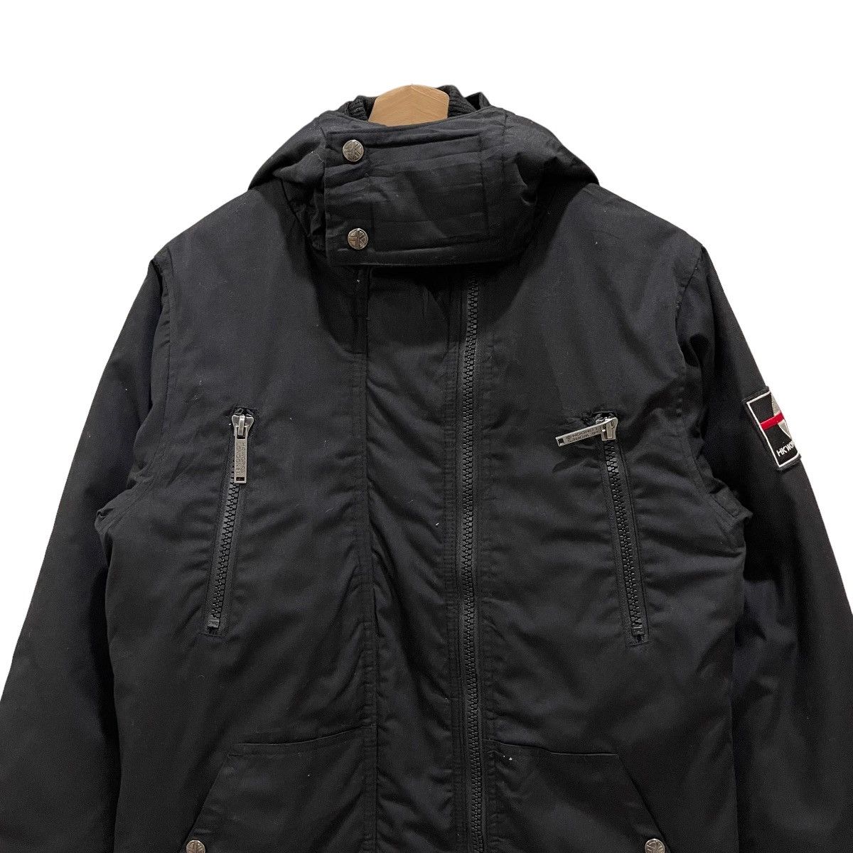 Hiroko Koshino Homme × Japanese Brand Hiroko Koshino Works London Bomber Zipper Hoodie Jacket Size US M / EU 48-50 / 2 - 3 Thumbnail