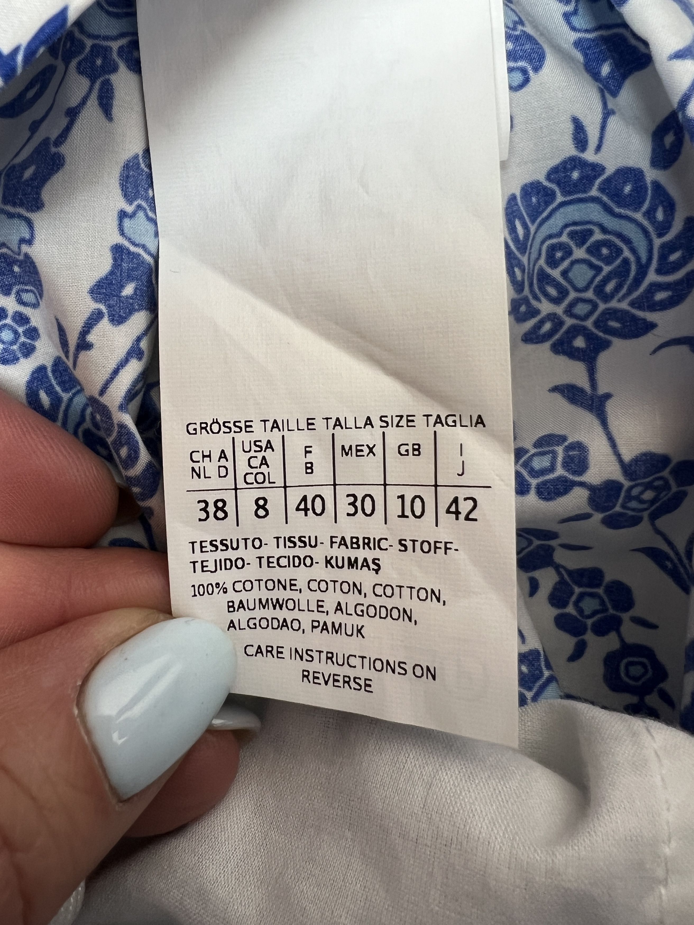 Max Mara Weekend MaxMara Cotton Floral Print Skirt EU 38 / US 8 Size 30" / US 8 / IT 44 - 8 Thumbnail