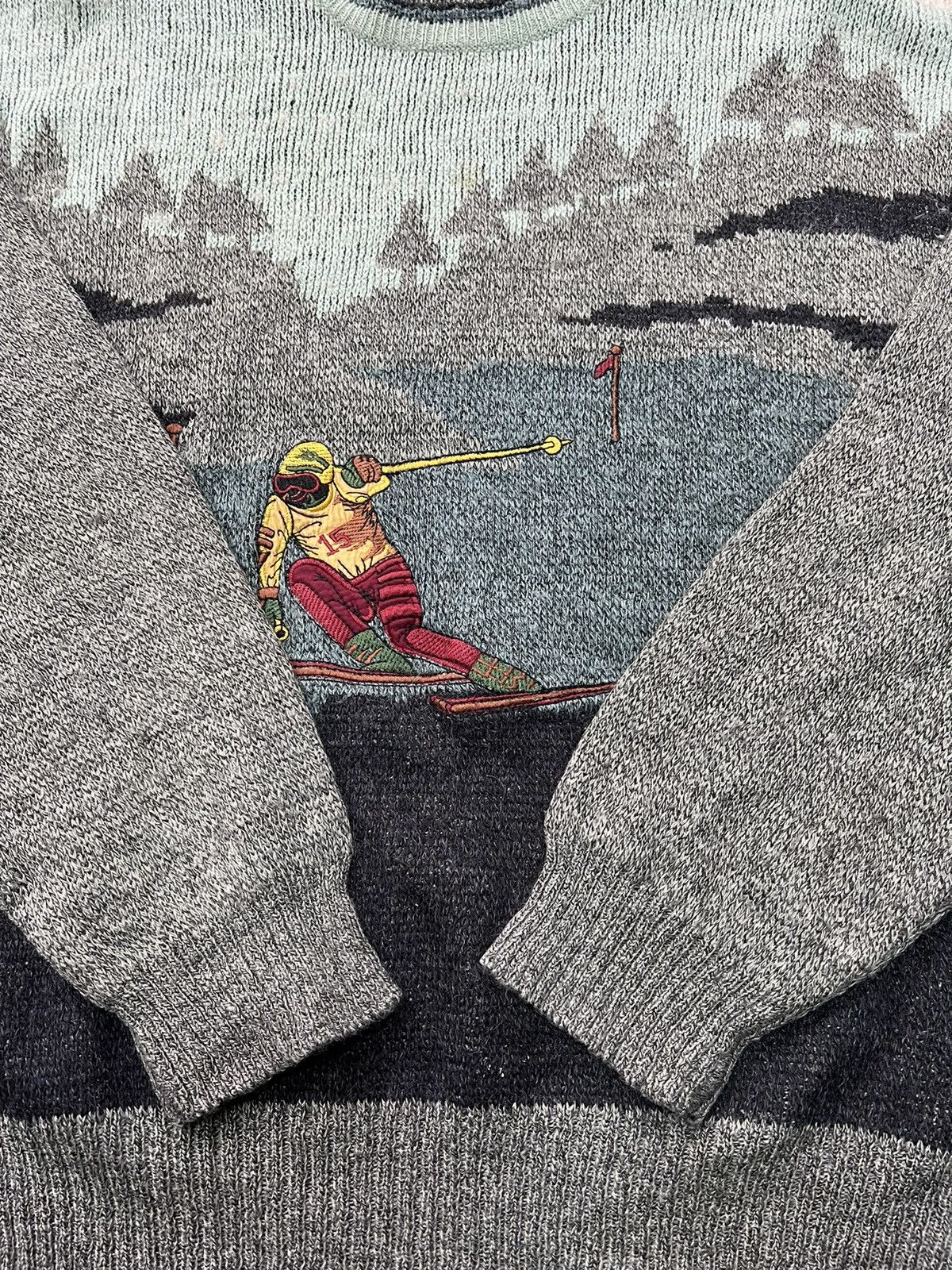 Japanese Brand × Tripp NYC Subscribe vintage Y2K faded SKI Printed Knitted Sweater Size US S / EU 44-46 / 1 - 8 Thumbnail