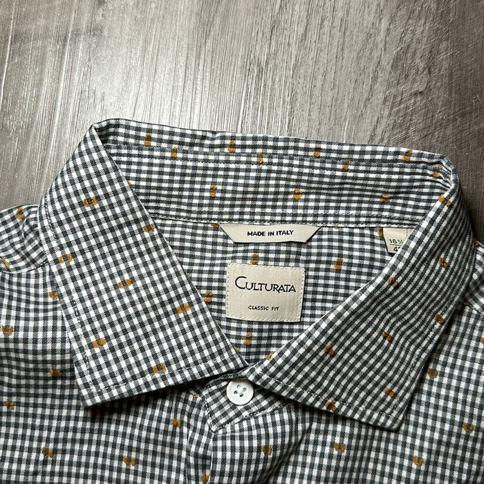 Culturata Culturata Classic Fit Made in Italy Long Sleeve - Large Size US L / EU 52-54 / 3 - 5 Thumbnail