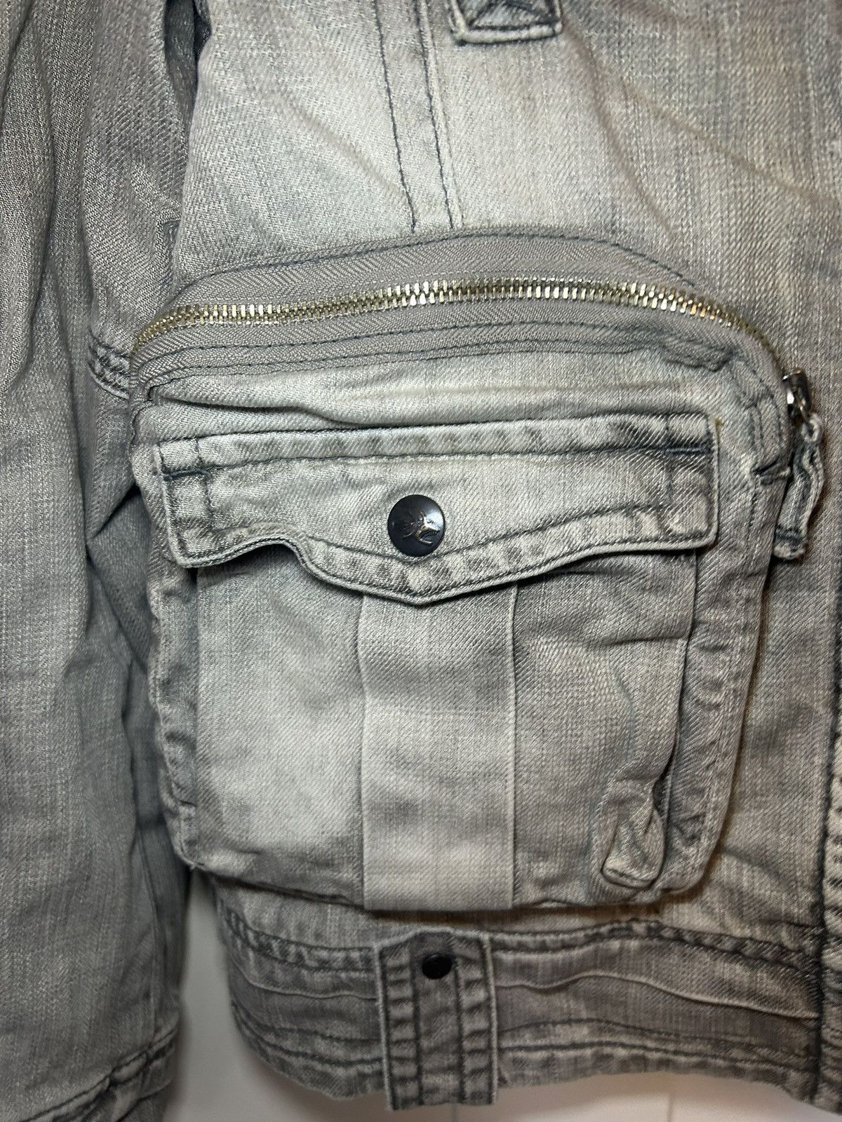 Vintage Vintage BS2B “bondage” cargo denim jacket Size US L / EU 52-54 / 3 - 13 Thumbnail