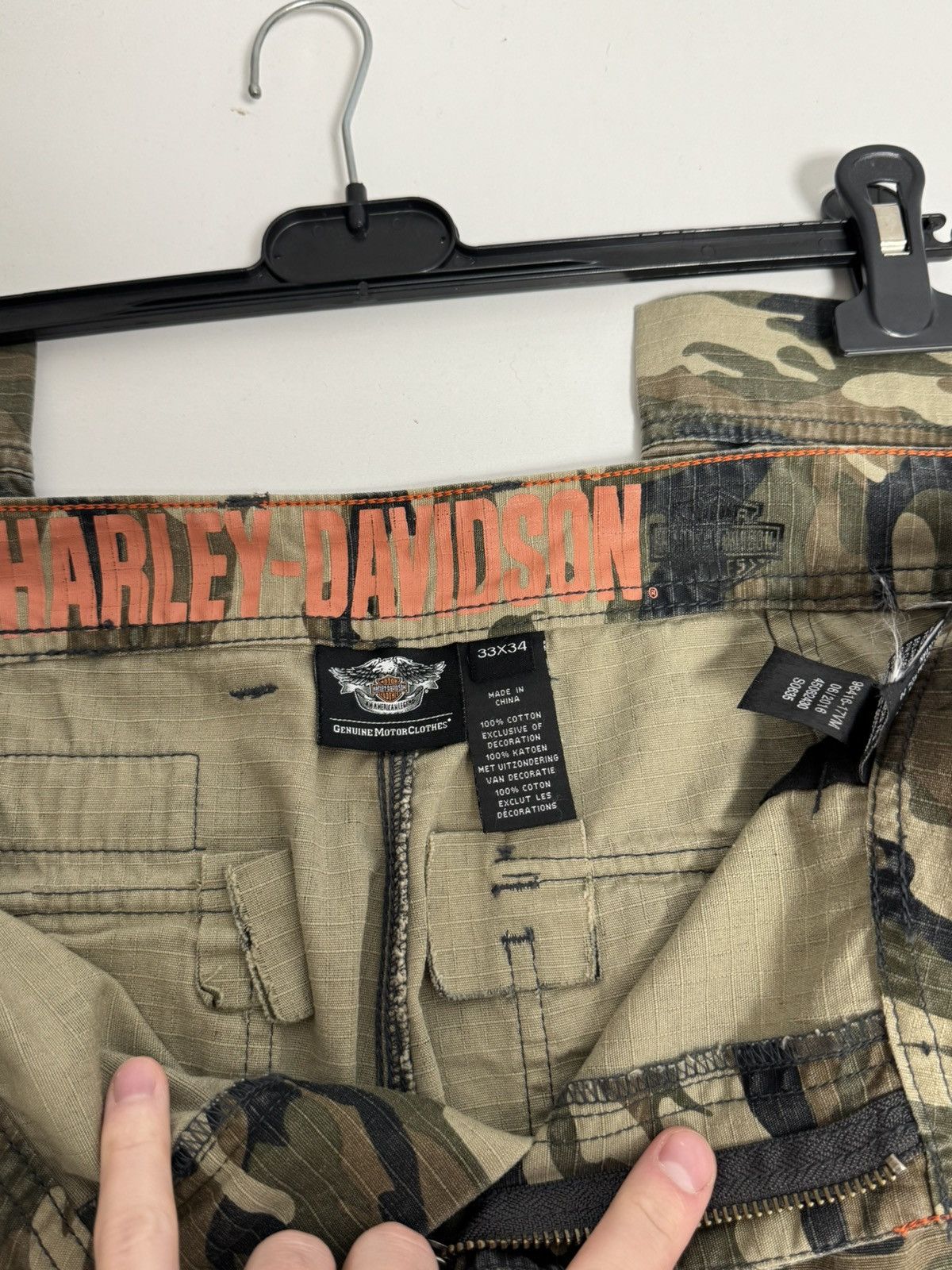 Harley Davidson Harley Davidson Vintage Y2K style Hype Cargo pants Size US 34 / EU 50 - 16 Thumbnail