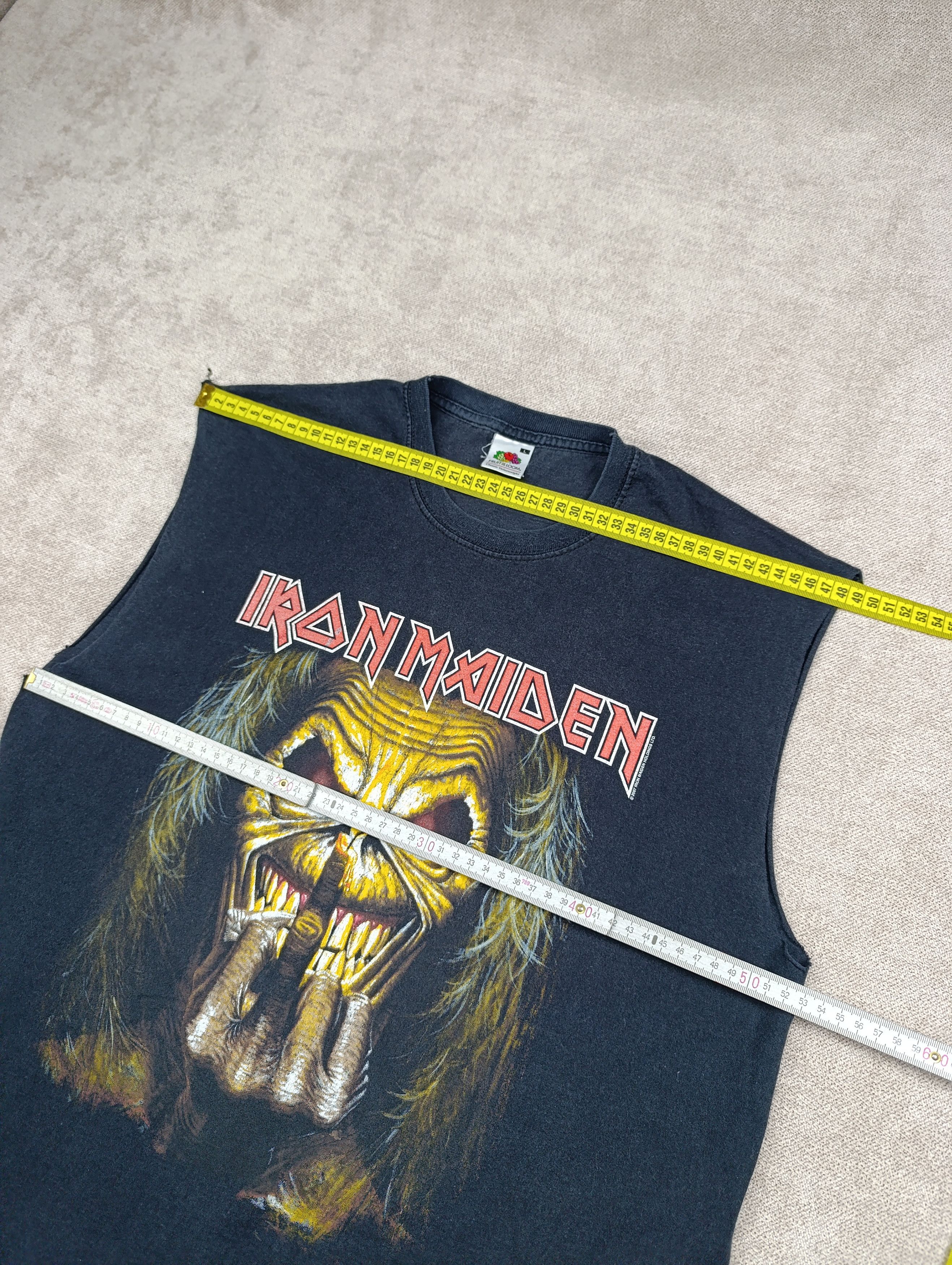 Iron Maiden 2007 VINTAGE IRON MAIDEN EDDIE CANDLE FINGER TEE SHIRT Size US L / EU 52-54 / 3 - 6 Thumbnail