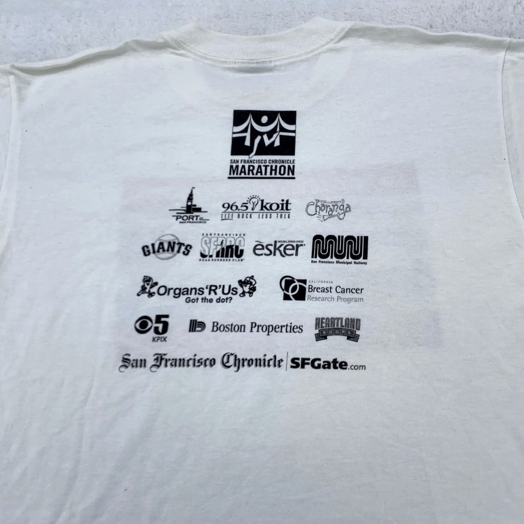 Vintage VINTAGE San Francisco Chronicle Marathon Shirt Mens M White California 2003 Tee Mens Size US M / EU 48-50 / 2 - 5 Thumbnail