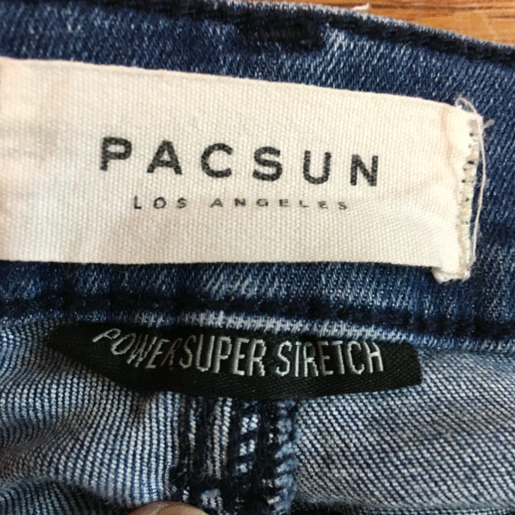 Pacsun Pacsun Womens Power Super Stretch High Rise Blue Ankle Jegging Jeans 24 Size 42" / US 20 - 5 Thumbnail