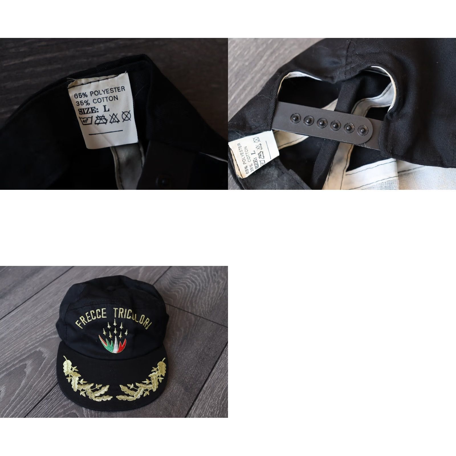 Aeronautica Militare AERONAUTICA MILITARE ITALIAN CAP Hat Men’s Vintage Black Crewneck Style Baseball Cap One Size L Size ONE SIZE - 8 Thumbnail
