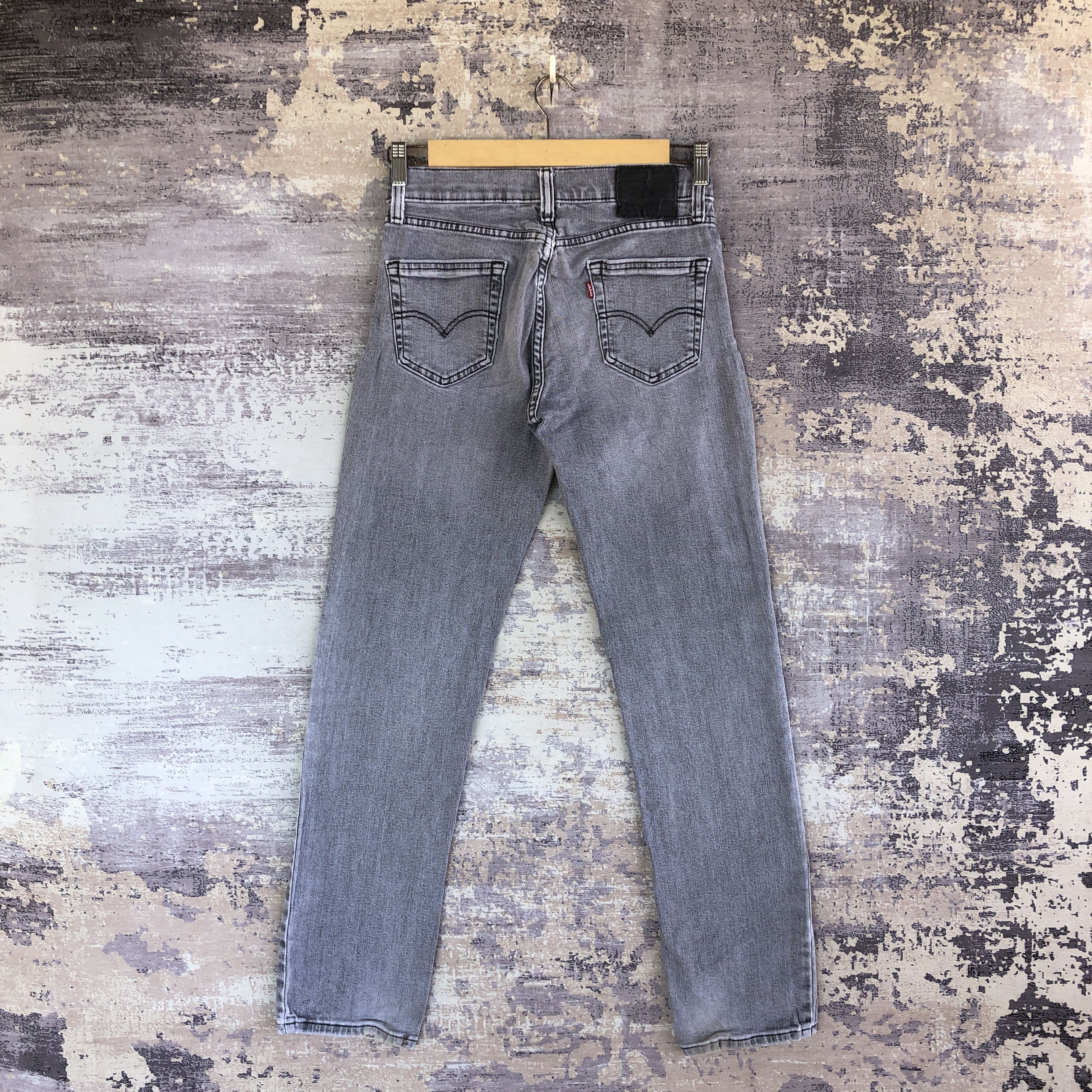 Vintage Levis 511 Faded Black Jeans Levi's Ash Gray Denim