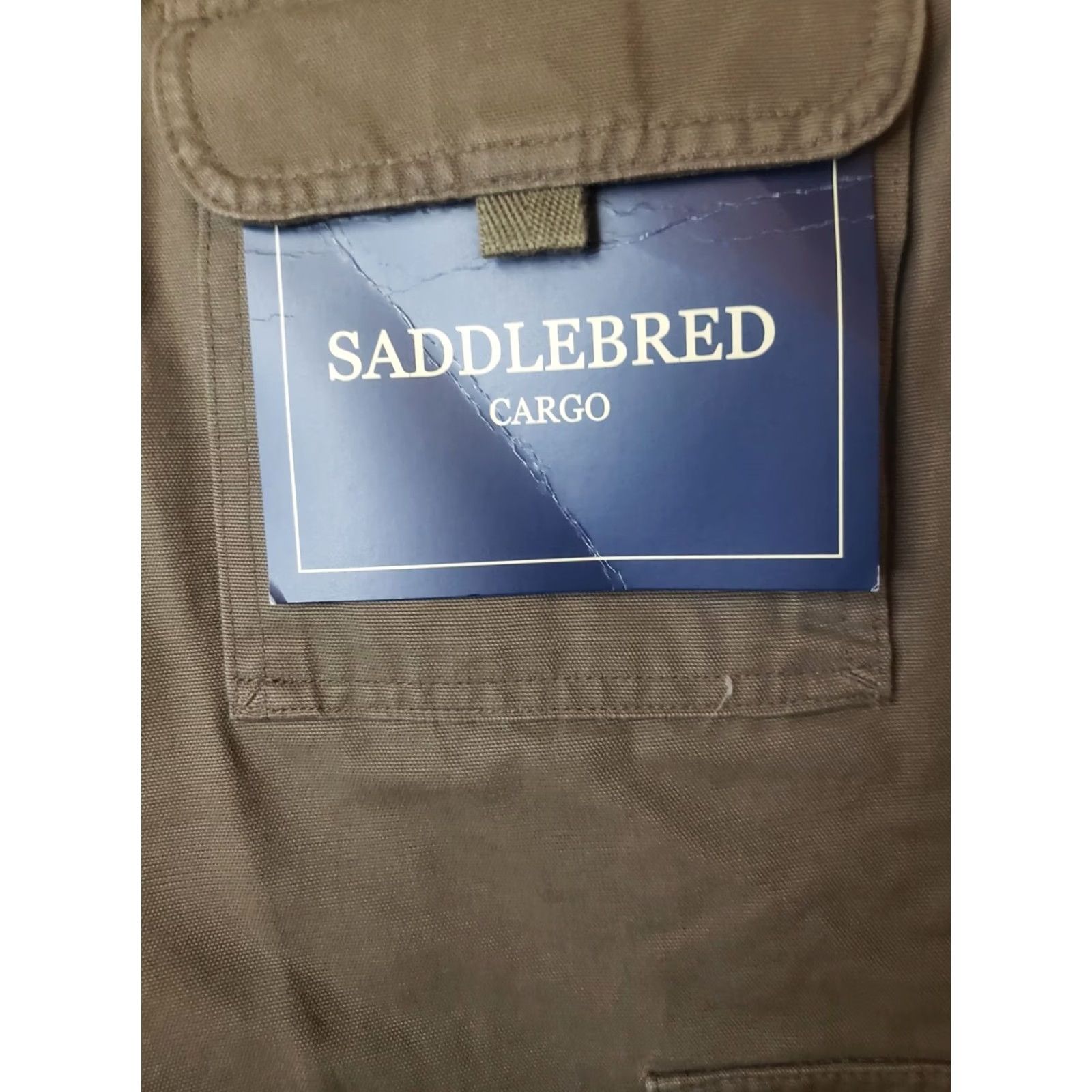 Vintage Saddlebred Cargo Shorts Men 34 Brown 8" Inseam New with Tags Regular Fit Plain Front Pocket Shorts Mens Size US 34 / EU 50 - 7 Thumbnail