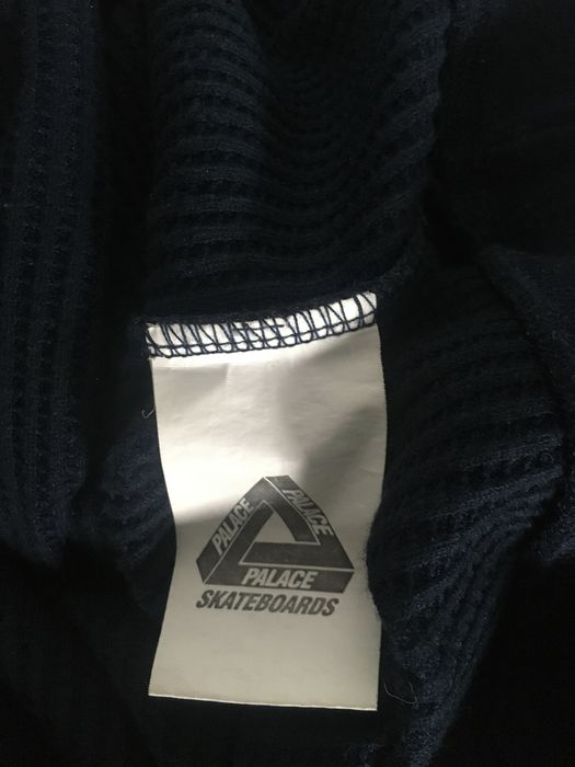 Palace Palace Waffle On Polo Pullover Spring 2018 (Navy) M | Grailed