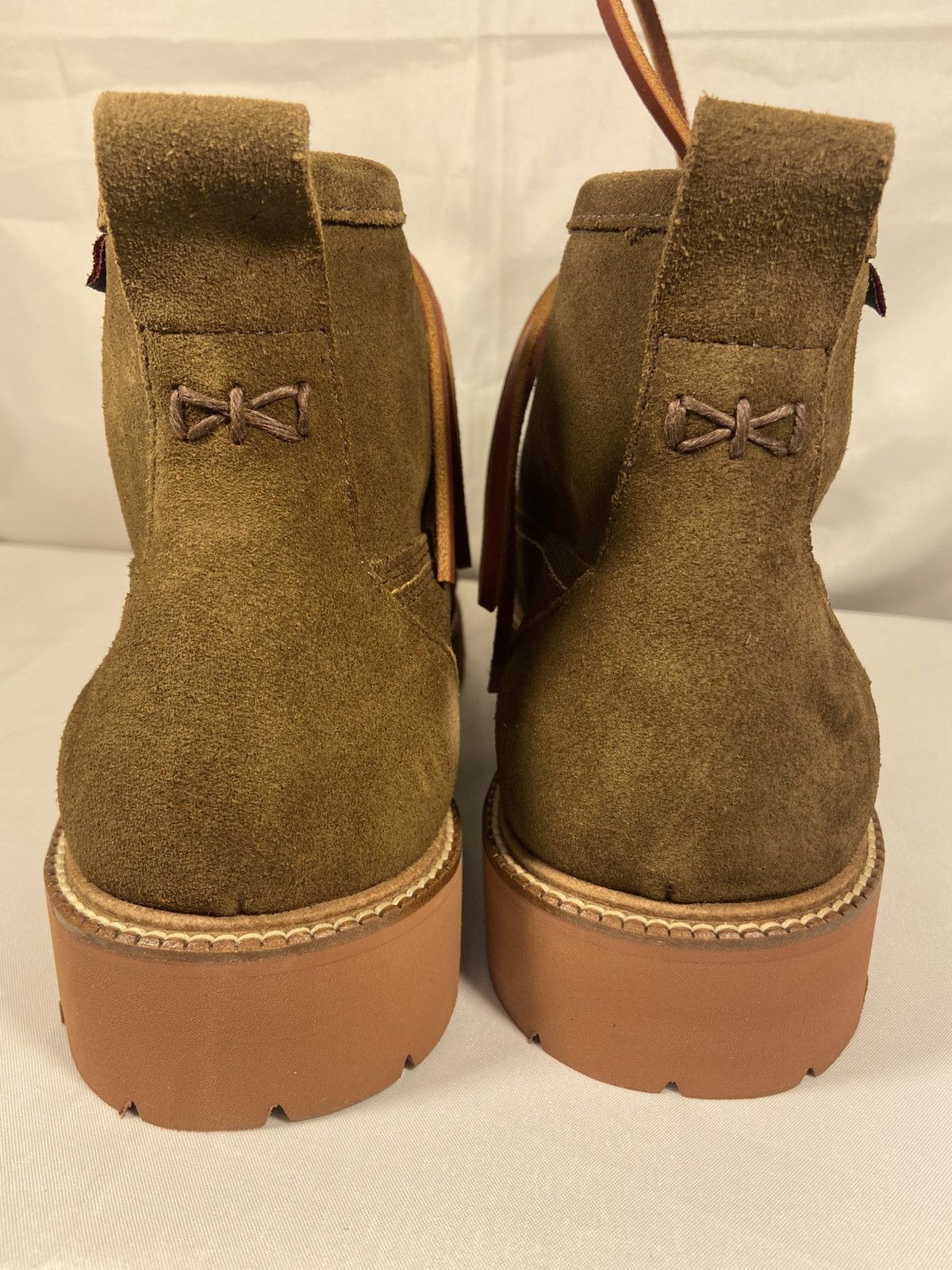 G.H. Bass & Co. Suede Ranger Moc Boot Olive Size US 9.5 / EU 42-43 - 8 Thumbnail