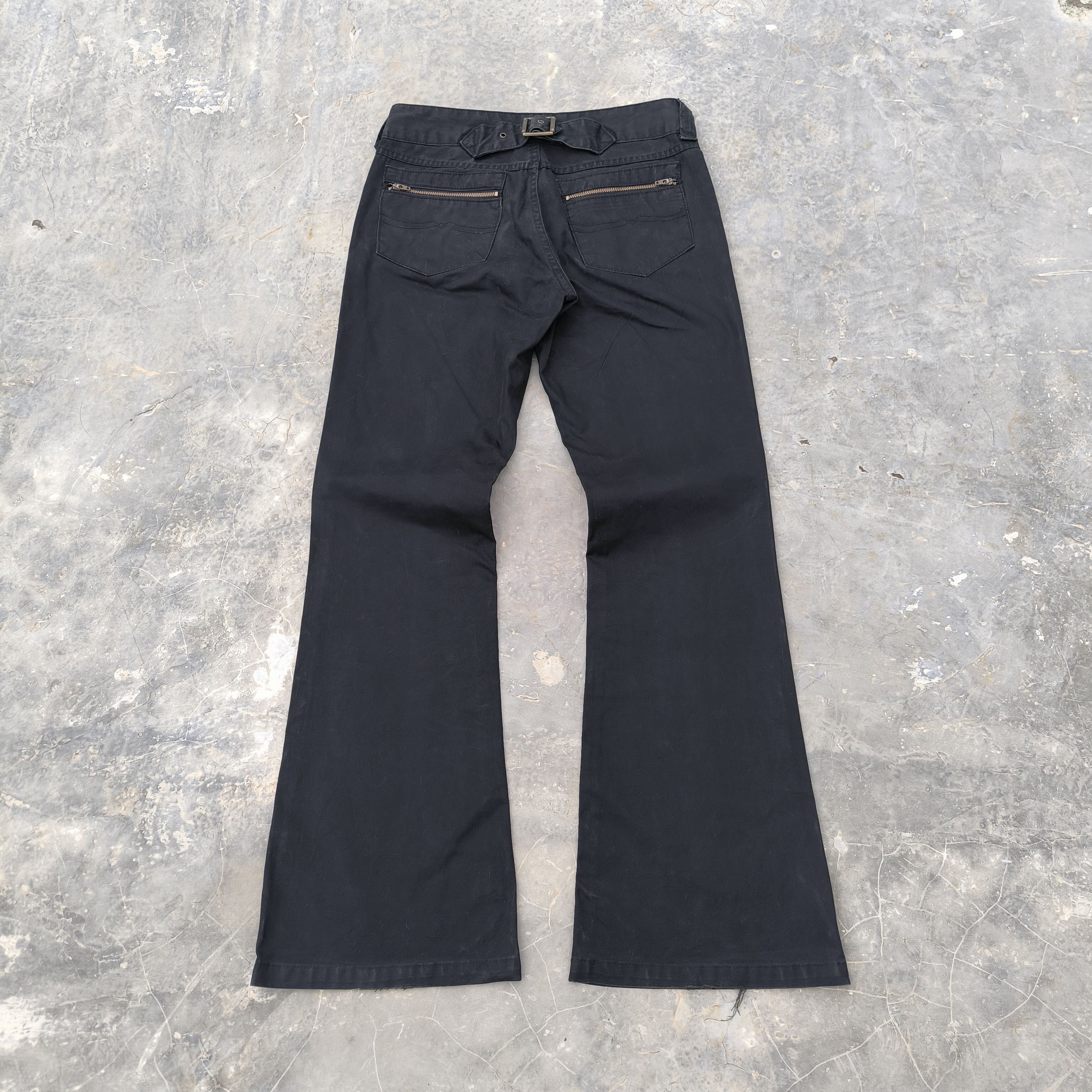 Tornado Mart Flared buckle back pants / flared jeans Size US 29 - 1 Thumbnail