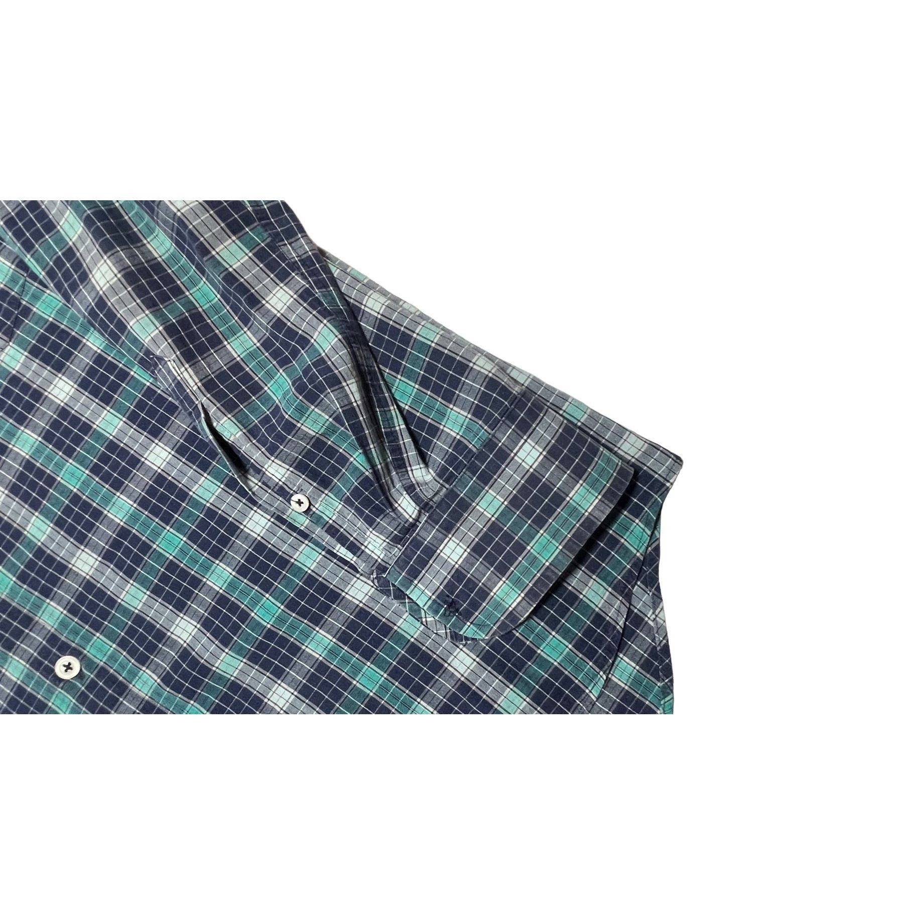 Billy Reid Billy Reid Blue Plaid Long Sleeve Button Up Standard Cut Shi Size US S / EU 44-46 / 1 - 4 Thumbnail