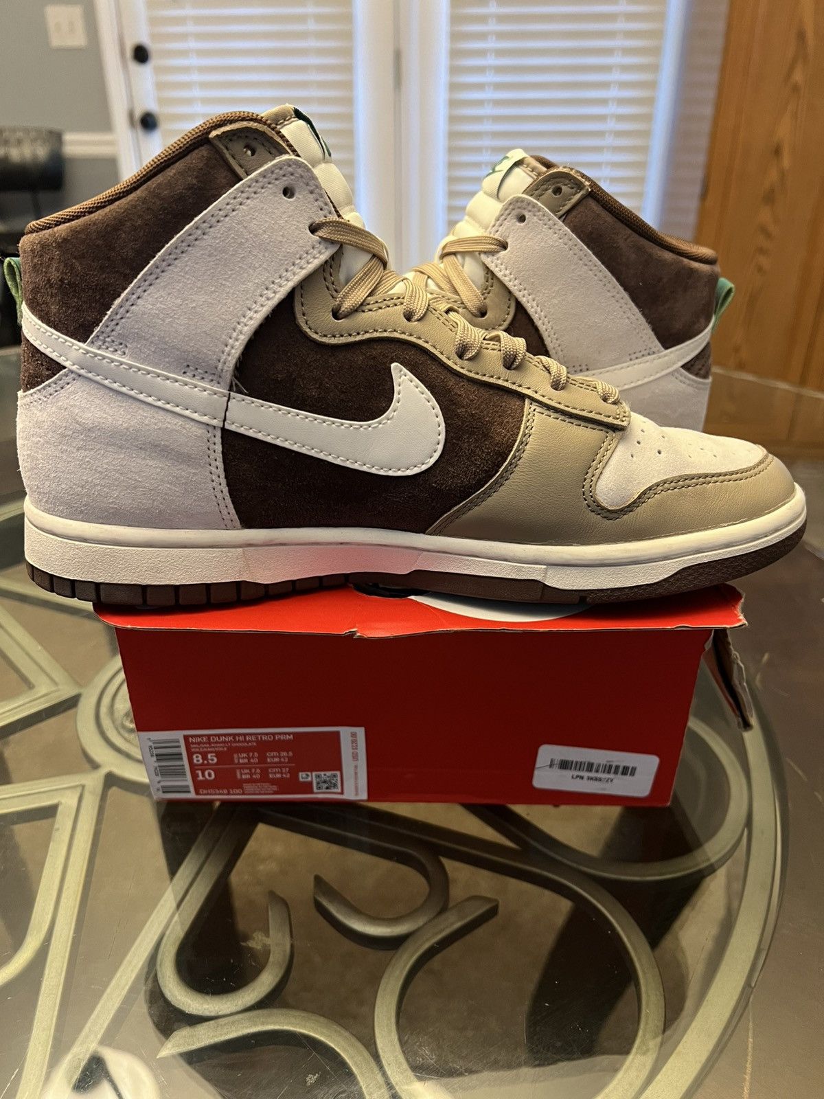 Nike Nike Dunk High Light Chocolate Size US 8.5 / EU 41-42 - 8 Thumbnail