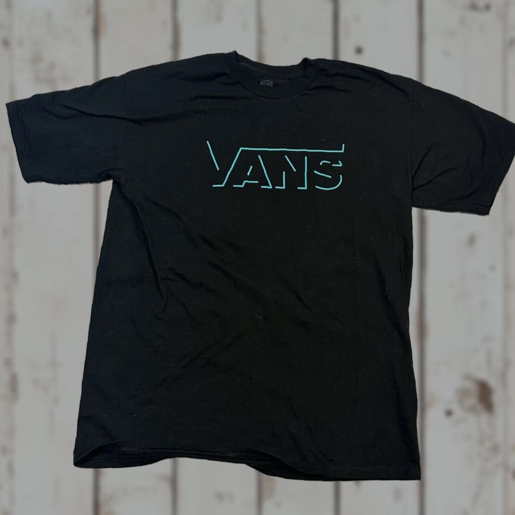 Vans VANS Skater Tee Shirt Black Spellout Large Mens T-Shirt 90s Skateboard Cotton Crew Neck Short Sleeve Off The Wall" Size US L / EU 52-54 / 3 - 1 Thumbnail