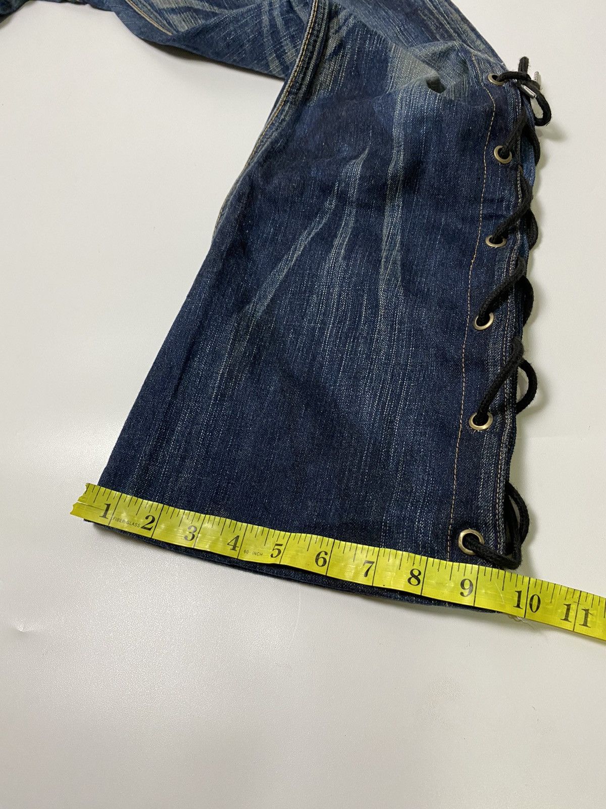 If Six Was Nine Lace up pant jeans edwin flare japanese brand Size US 32 / EU 48 - 12 Thumbnail