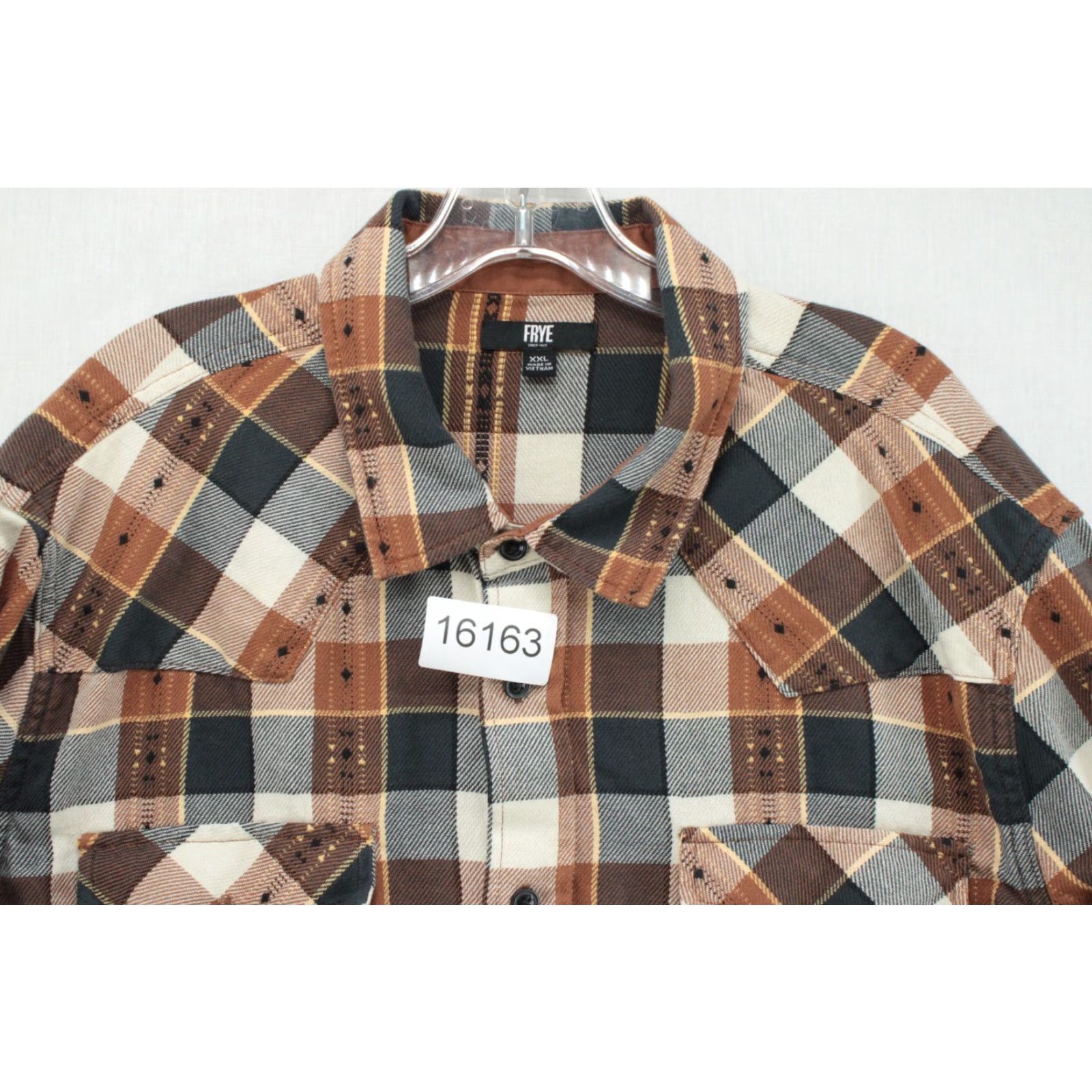 Frye Frye Flannel Shirt Men’s XXL Brown Plaid Long Sleeve Classic Outdoors Cozy Outfit Casual Workwear Button-Up Shirt Men Brown Plaid Long Sleeve Frye Size US XXL / EU 58 / 5 - 7 Thumbnail