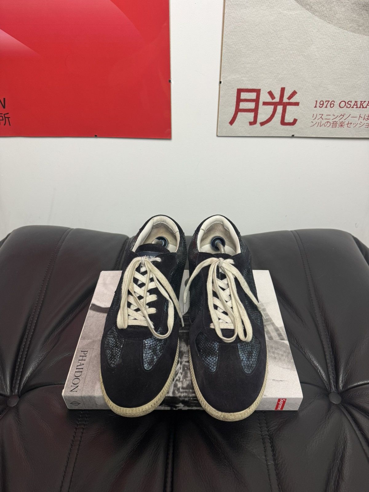 Just Cavalli Just Cavalli Gats Designer Snakeskin Low Top Sneakers Army Size US 10 / EU 43 - 2 Thumbnail
