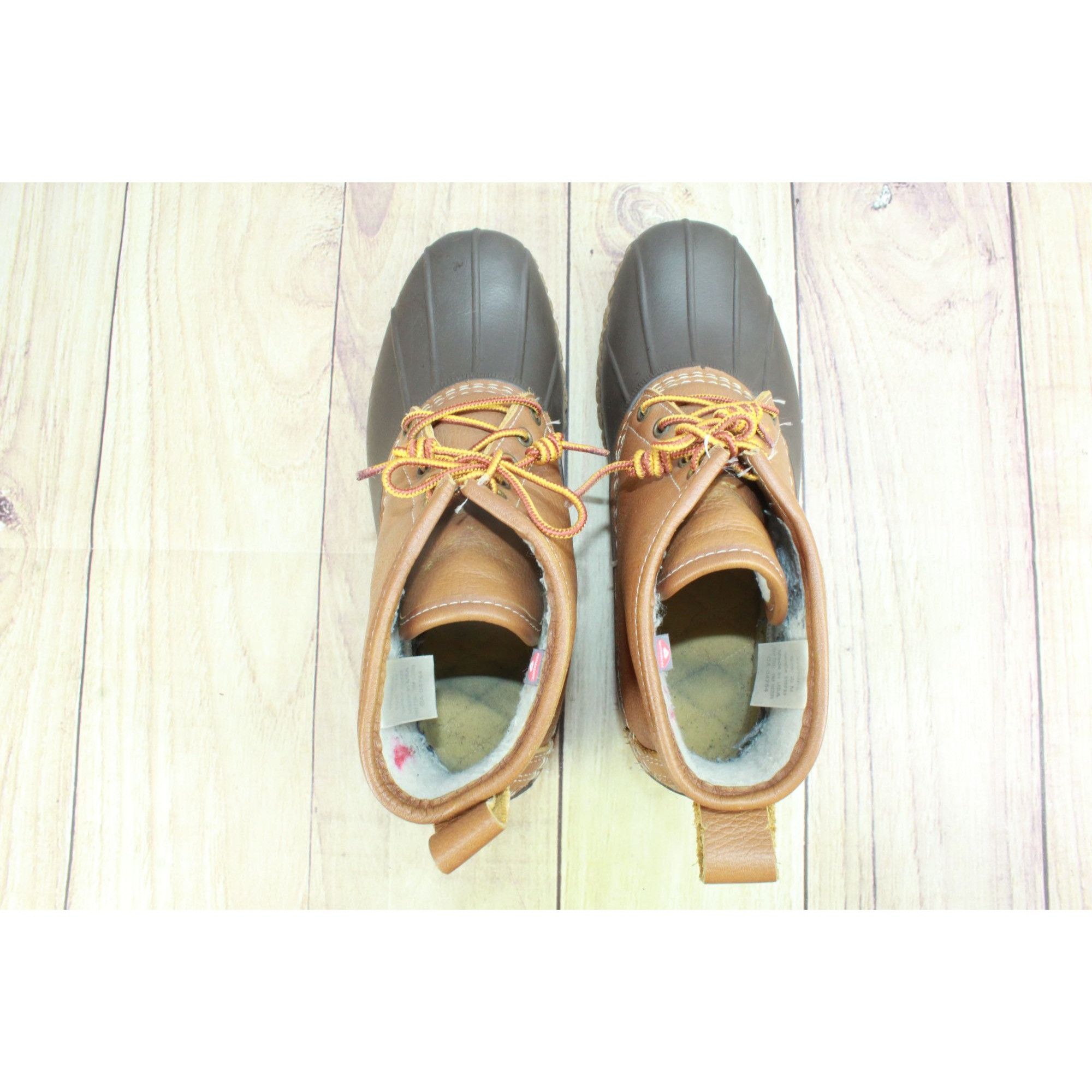 L.L. Bean LL Bean Women's 6" Sherpa Lined Insulated Bean Boots Leather Size US 10 / IT 40 - 7 Thumbnail