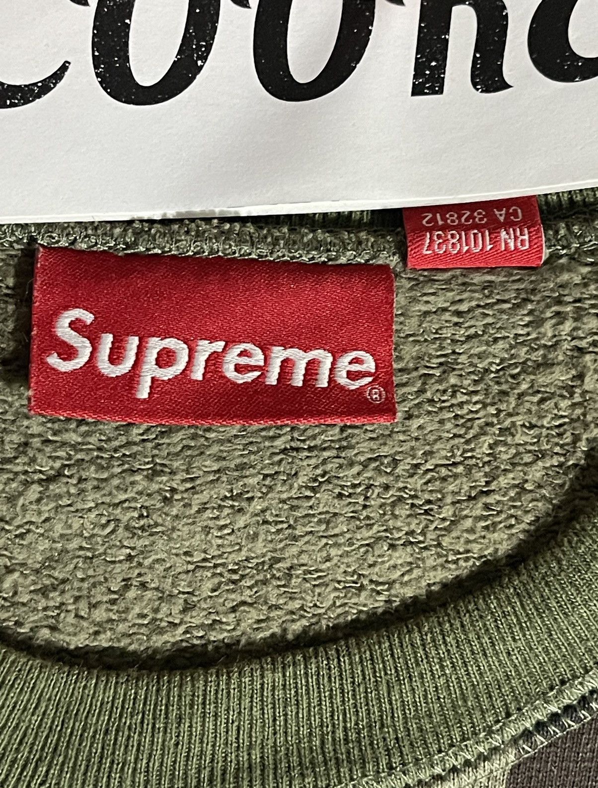 Supreme 2015FW Box Logo Crewneck Sweatshirt Woodland Green Camo Size US M / EU 48-50 / 2 - 7 Thumbnail