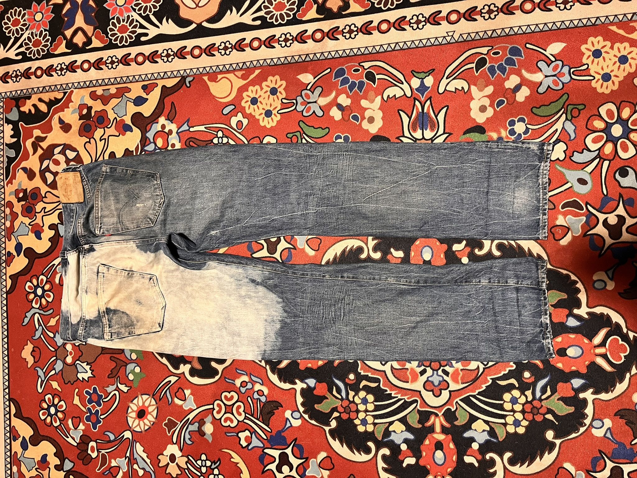 LVC × Levi's Vintage Clothing LVC BigE 47501-0175 Levi's Vintage Clothing Damage Jeans Size US 34 / EU 50 - 7 Thumbnail