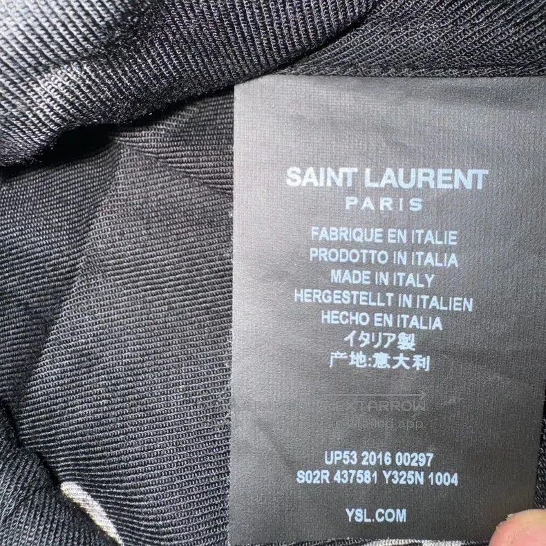 Saint Laurent Paris Saint Laurent Music Note Print Shirt Size US L / EU 52-54 / 3 - 5 Thumbnail