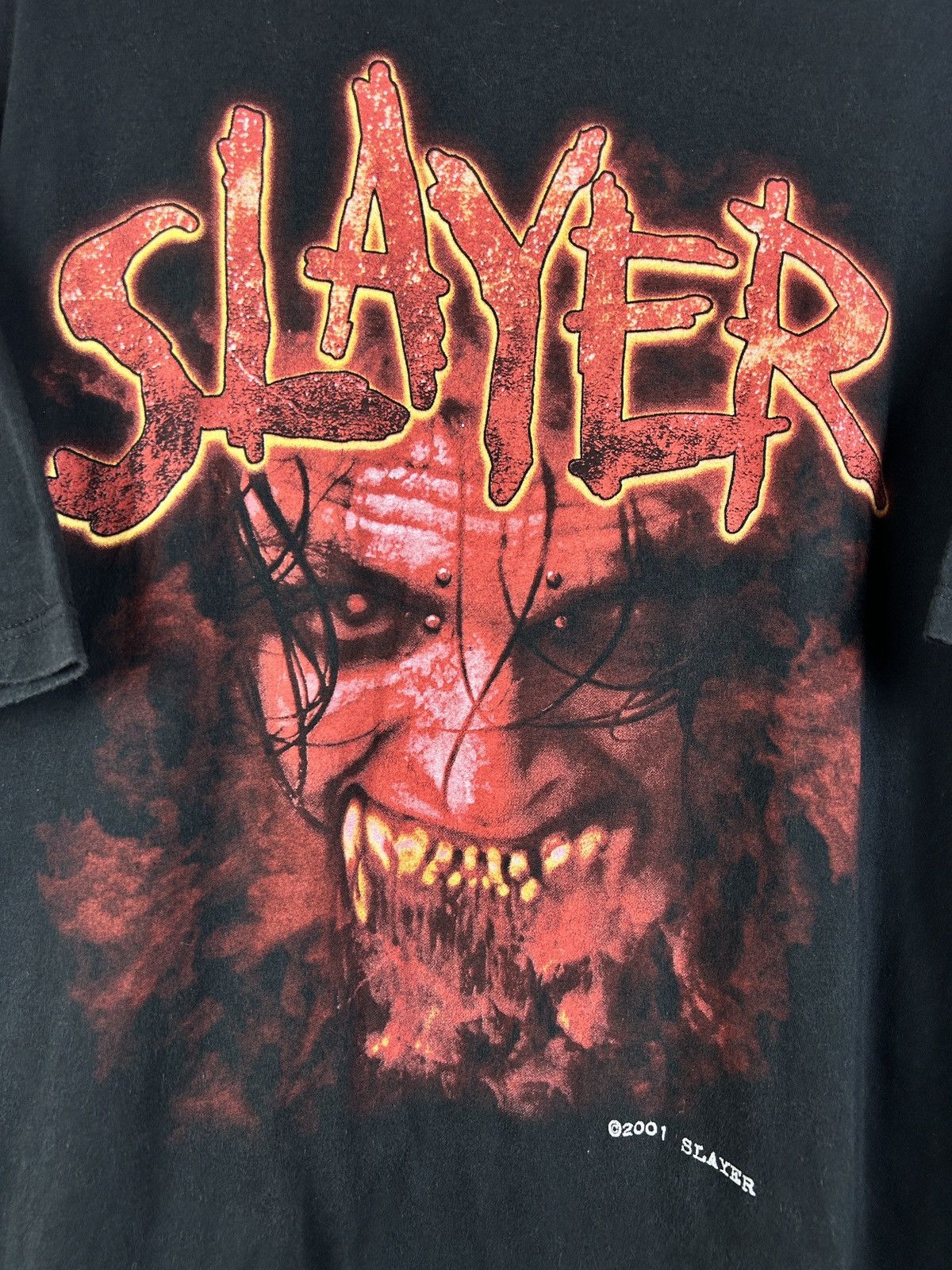 Band Tees Vintage 2001 Slayer Crazy Bootleg T-Shirt Black L Size US L / EU 52-54 / 3 - 2 Thumbnail