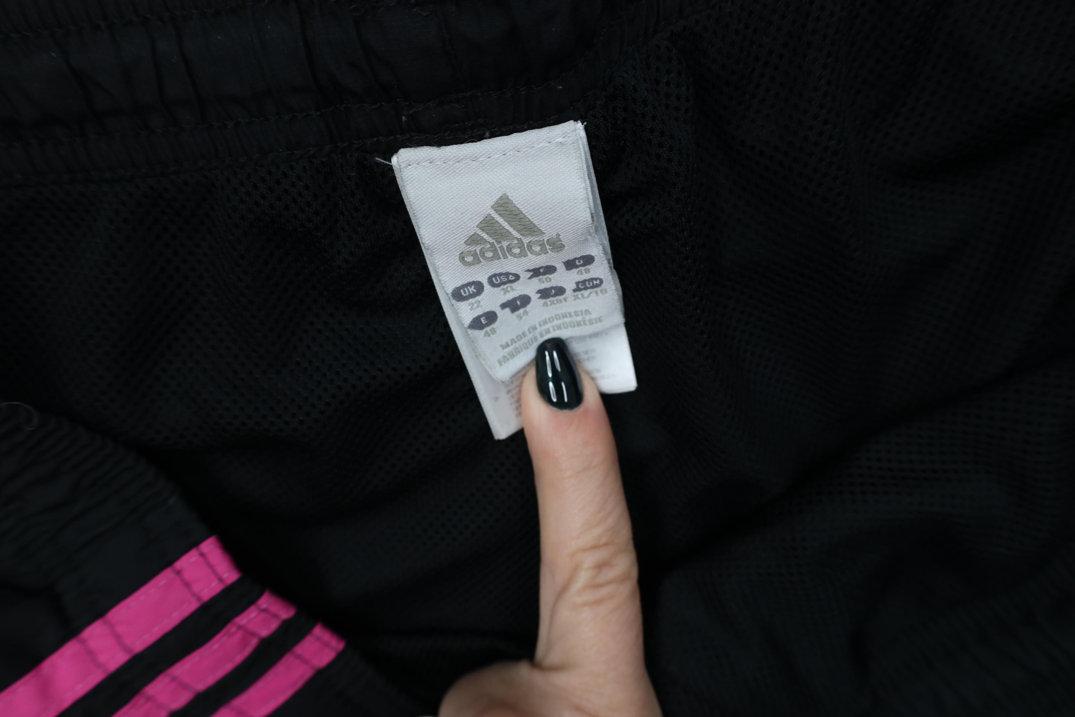 Adidas Vintage Y2K Adidas Striped Lined Wide Leg Windbreaker Pants Size 38" / US 16 / IT 52 - 9 Thumbnail